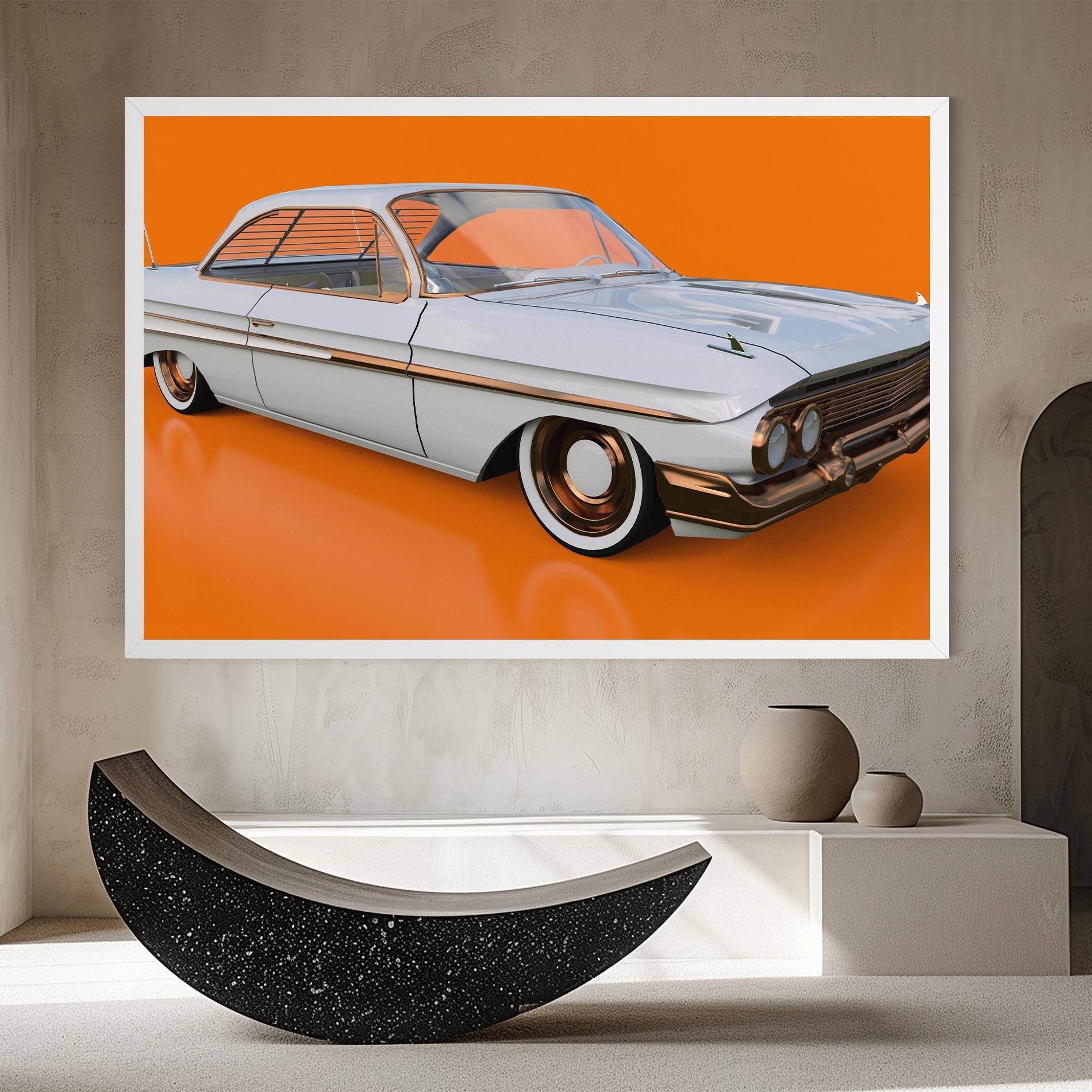 Tablou Canvas Old American Car mockup 8
