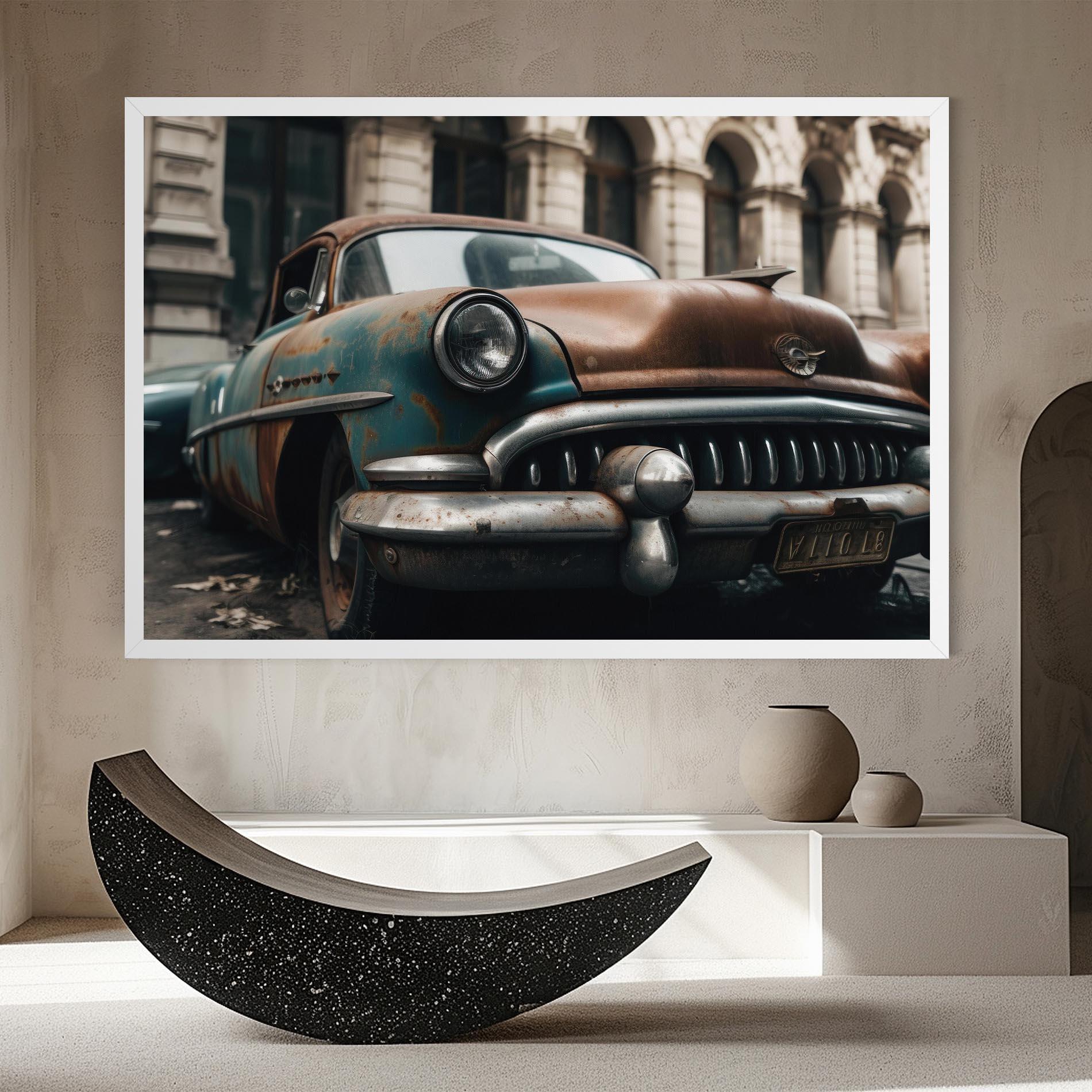 Tablou Canvas Old Brown Car mockup 8