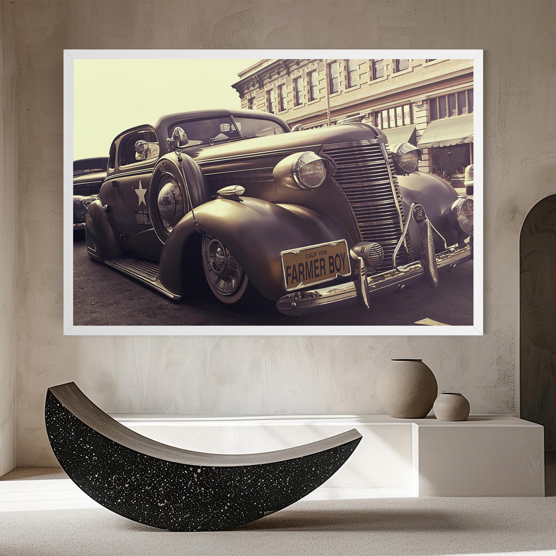 Tablou Canvas Old Classic Car mockup 8