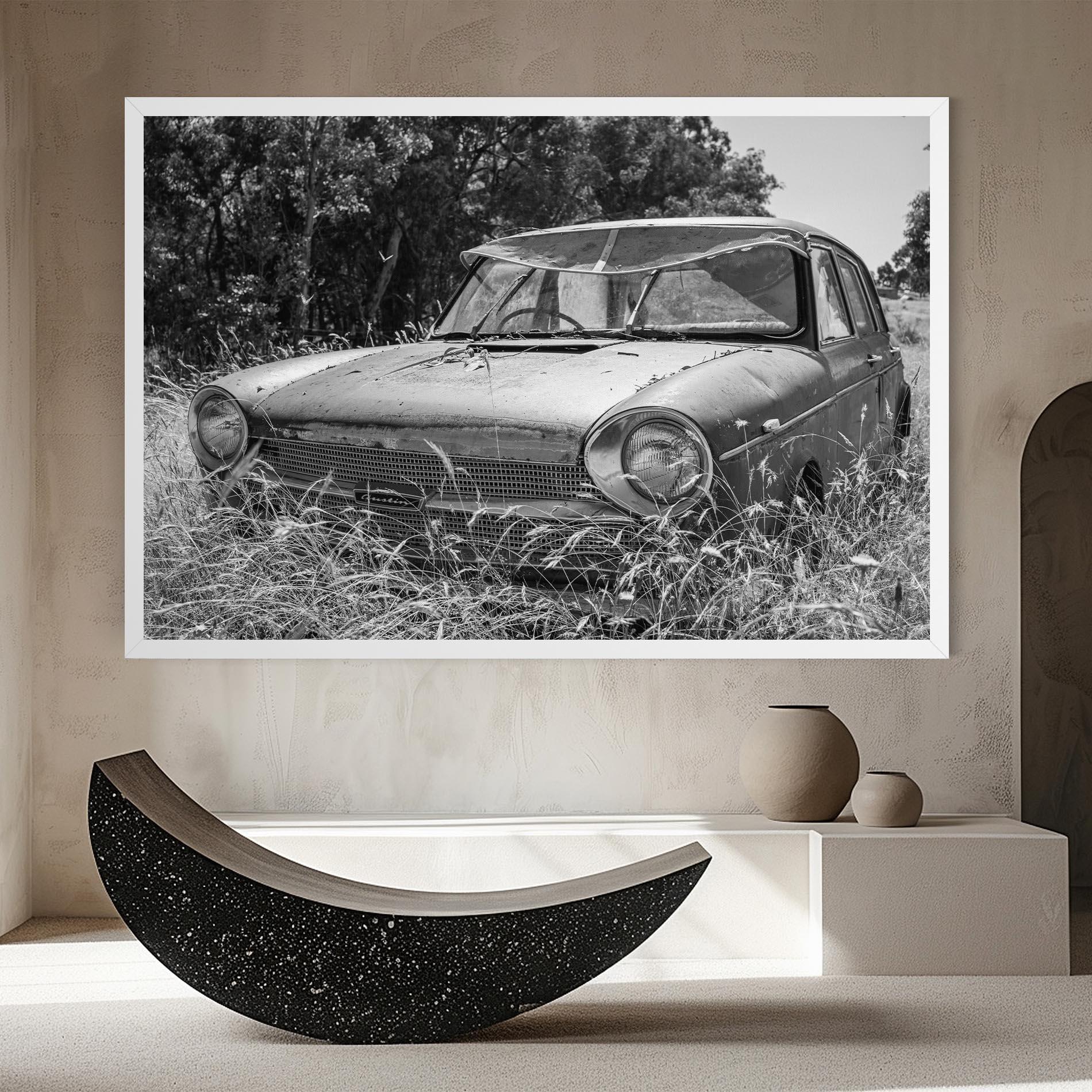 Tablou Canvas Old Field Car mockup 8