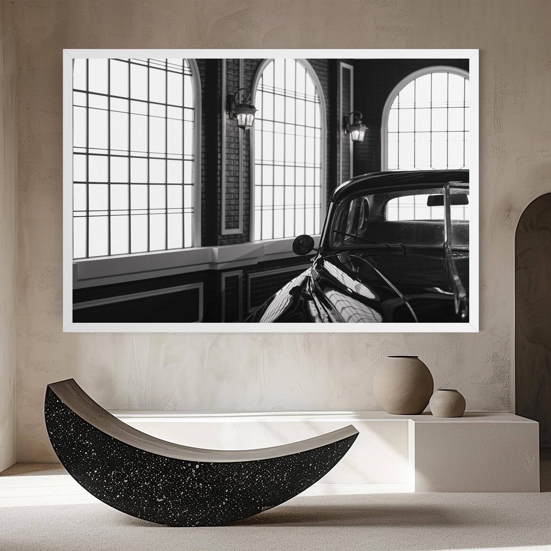 Tablou Canvas Window Old Car mockup 8
