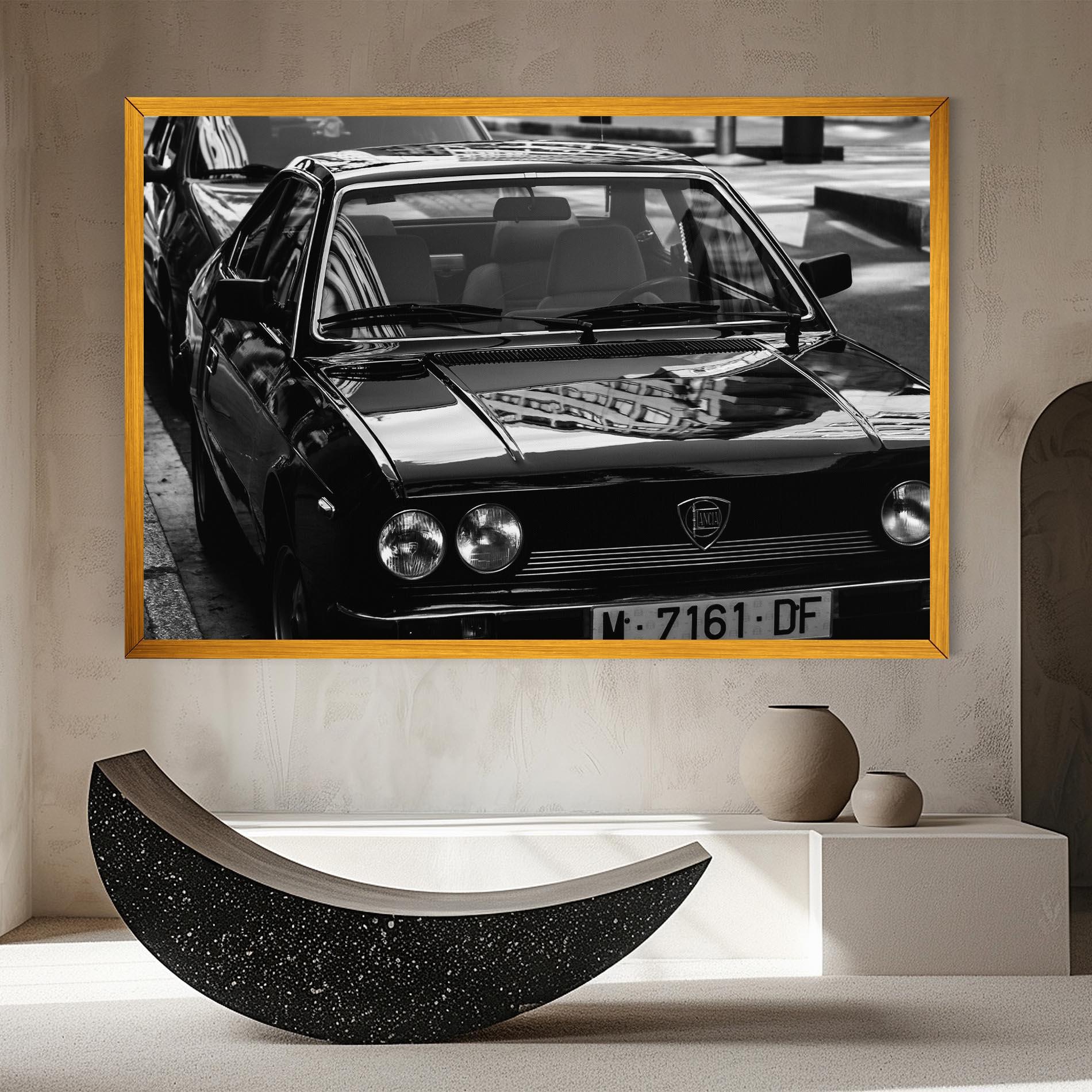 Tablou Canvas Black Shiny Car mockup 8