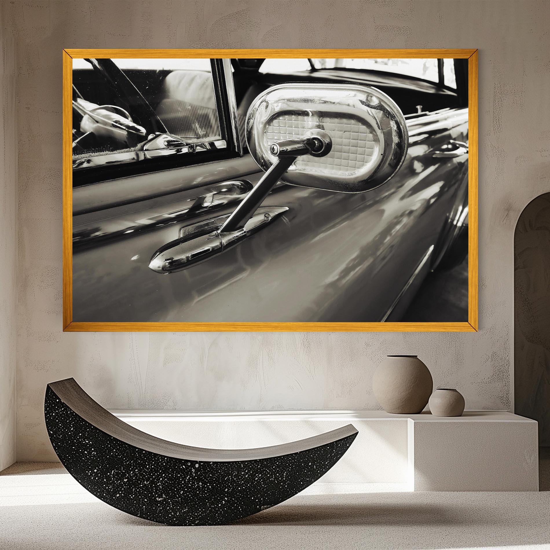 Tablou Canvas Close Up Grey Car mockup 8