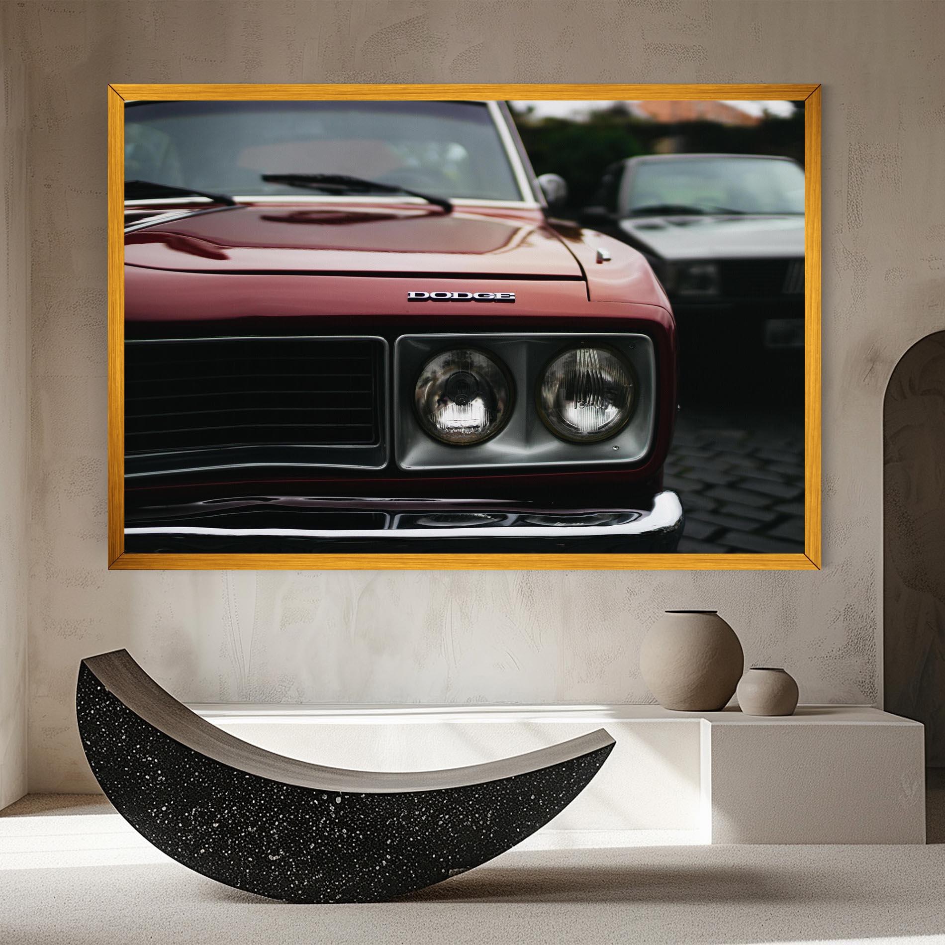 Tablou Canvas Dark Vintage Red mockup 8