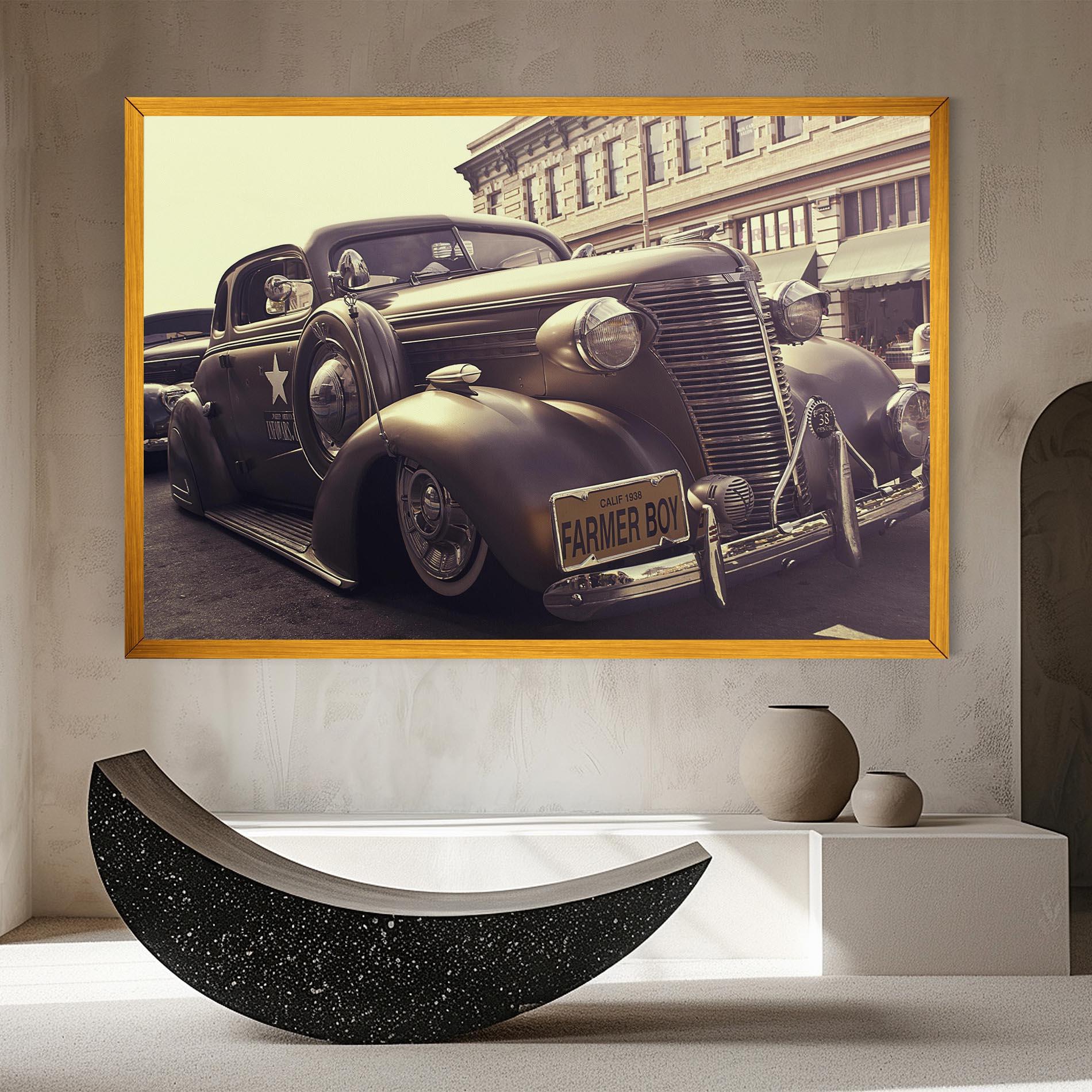 Tablou Canvas Old Classic Car mockup 8