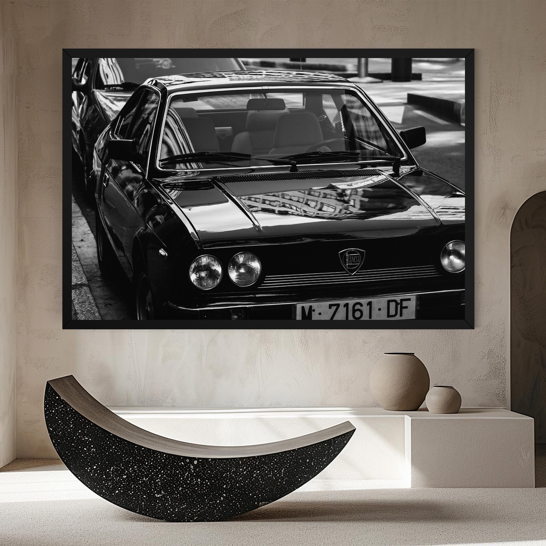 Tablou Canvas Black Shiny Car mockup 8