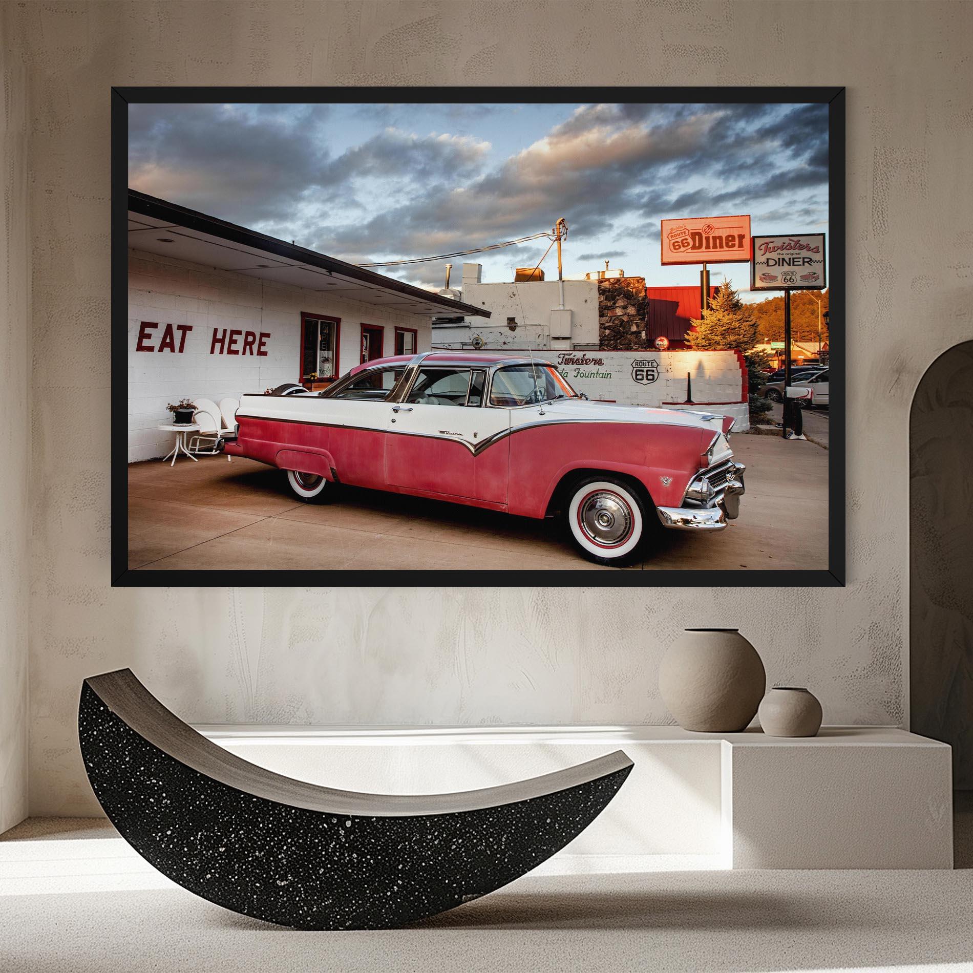 Tablou Canvas Cloud Old Car mockup 8