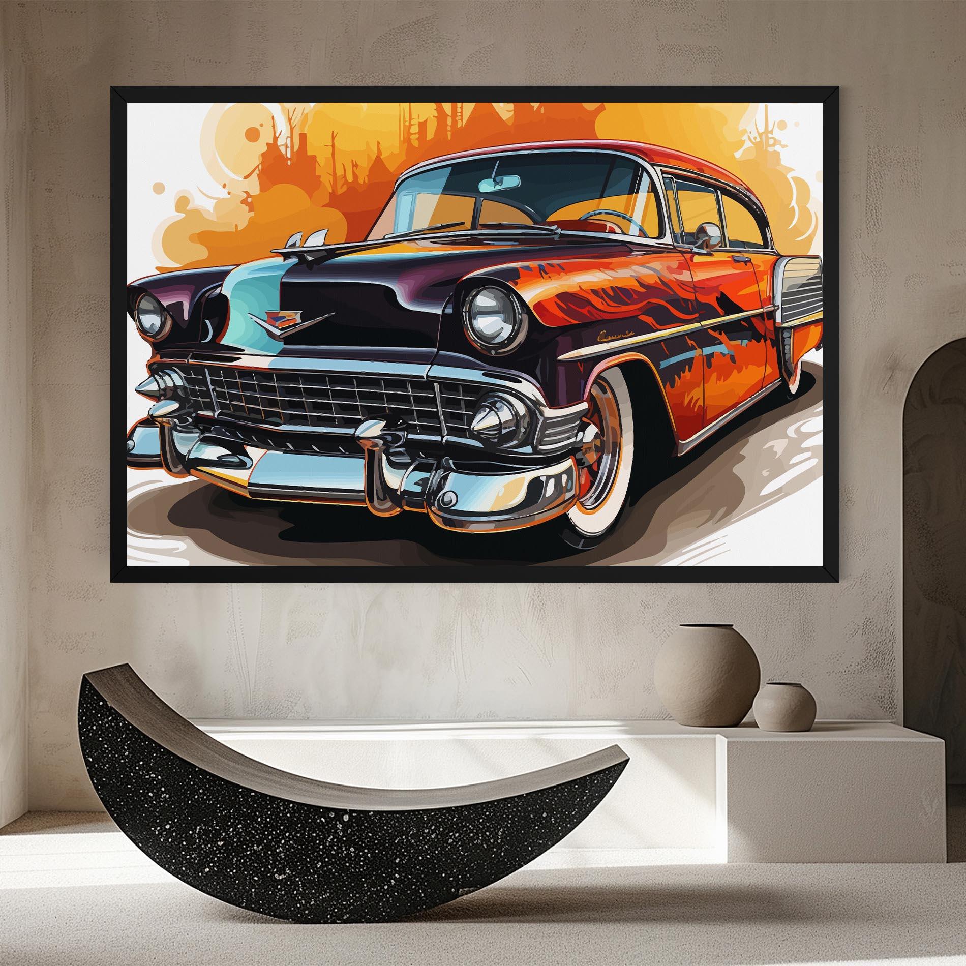 Tablou Canvas Cool Vintage Car mockup 8