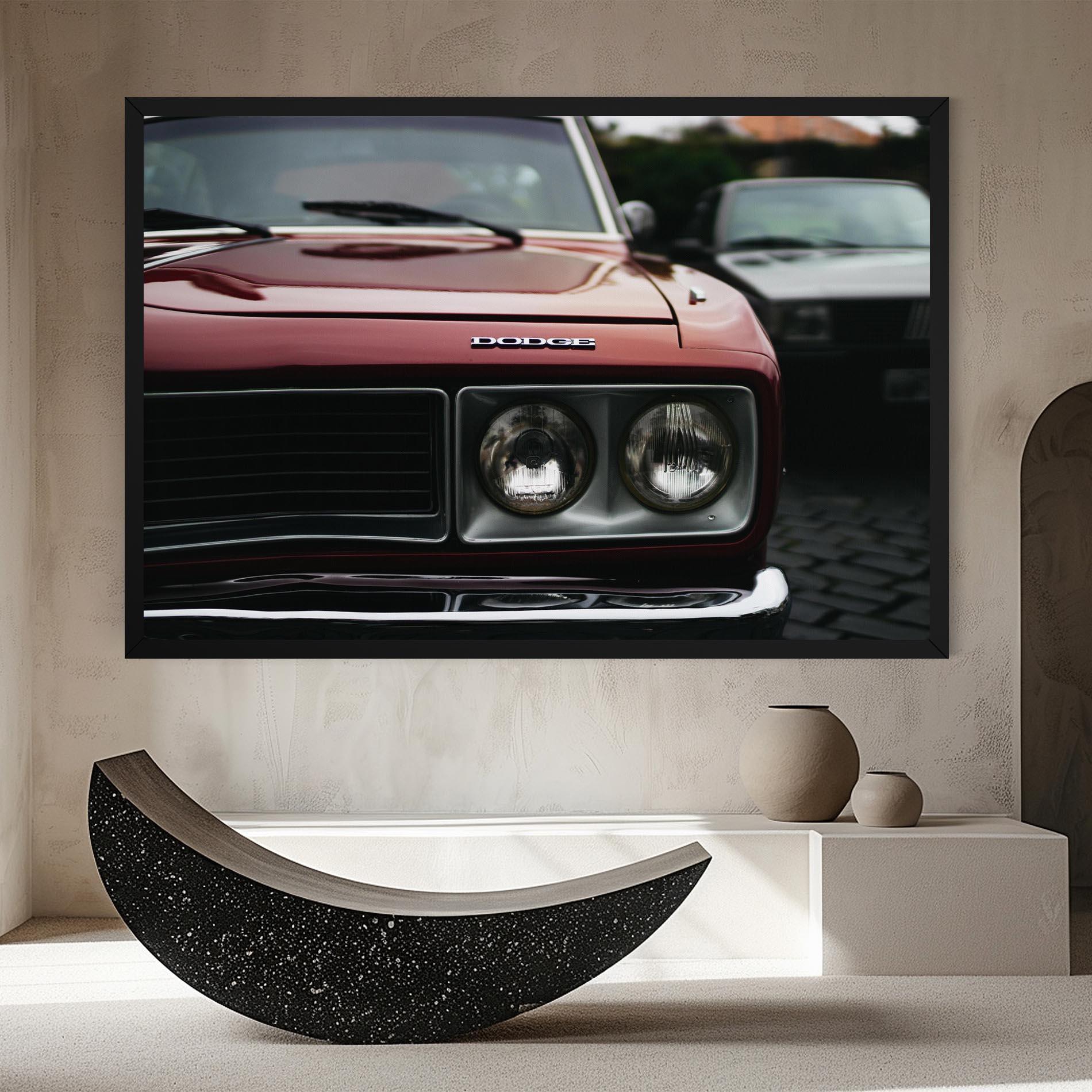 Tablou Canvas Dark Vintage Red mockup 8