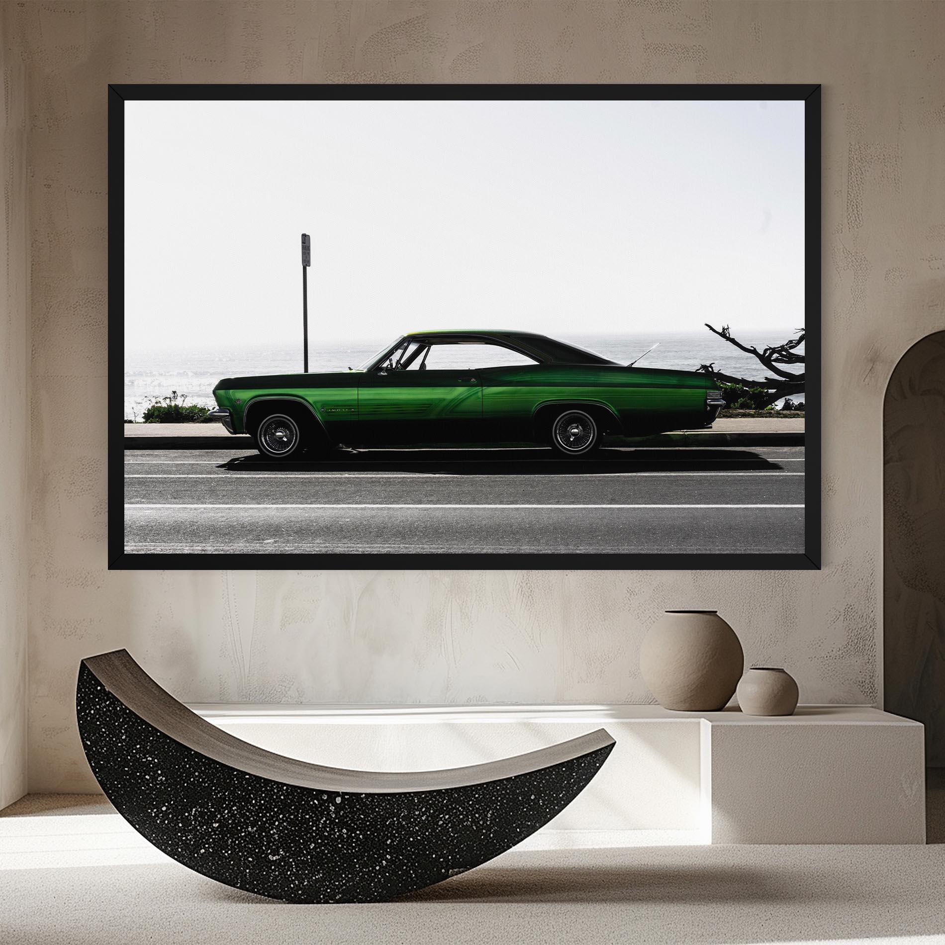 Tablou Canvas Nice Green Car mockup 8