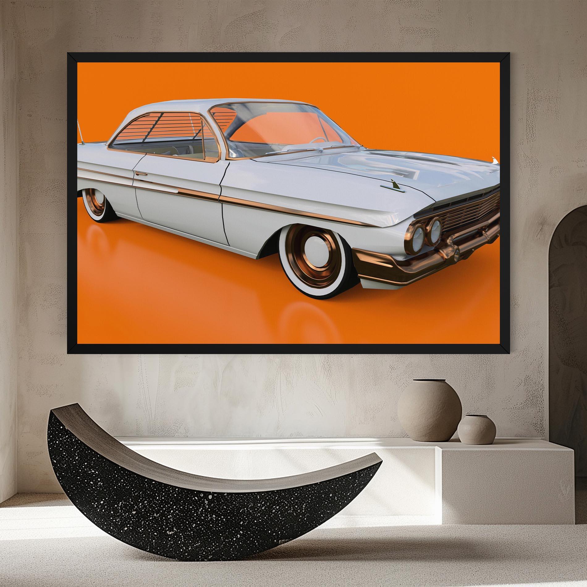Tablou Canvas Old American Car mockup 8