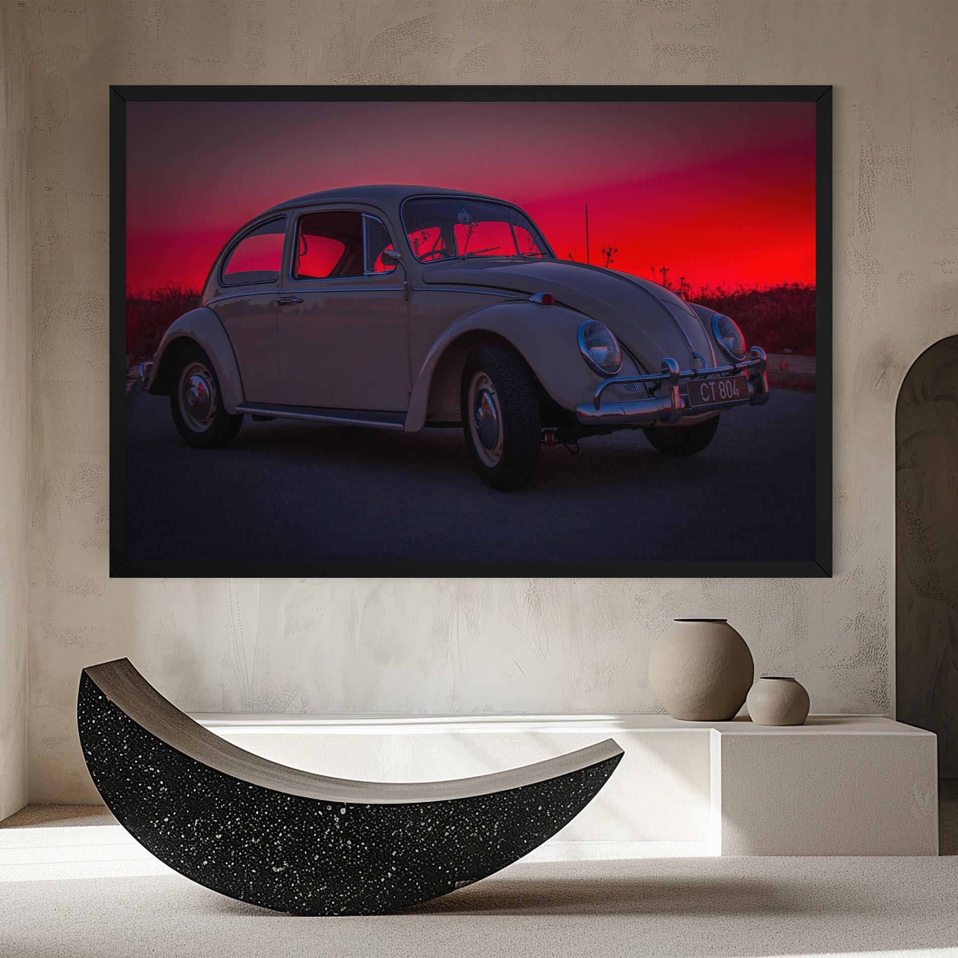 Tablou Canvas Old Car Sunset mockup 8