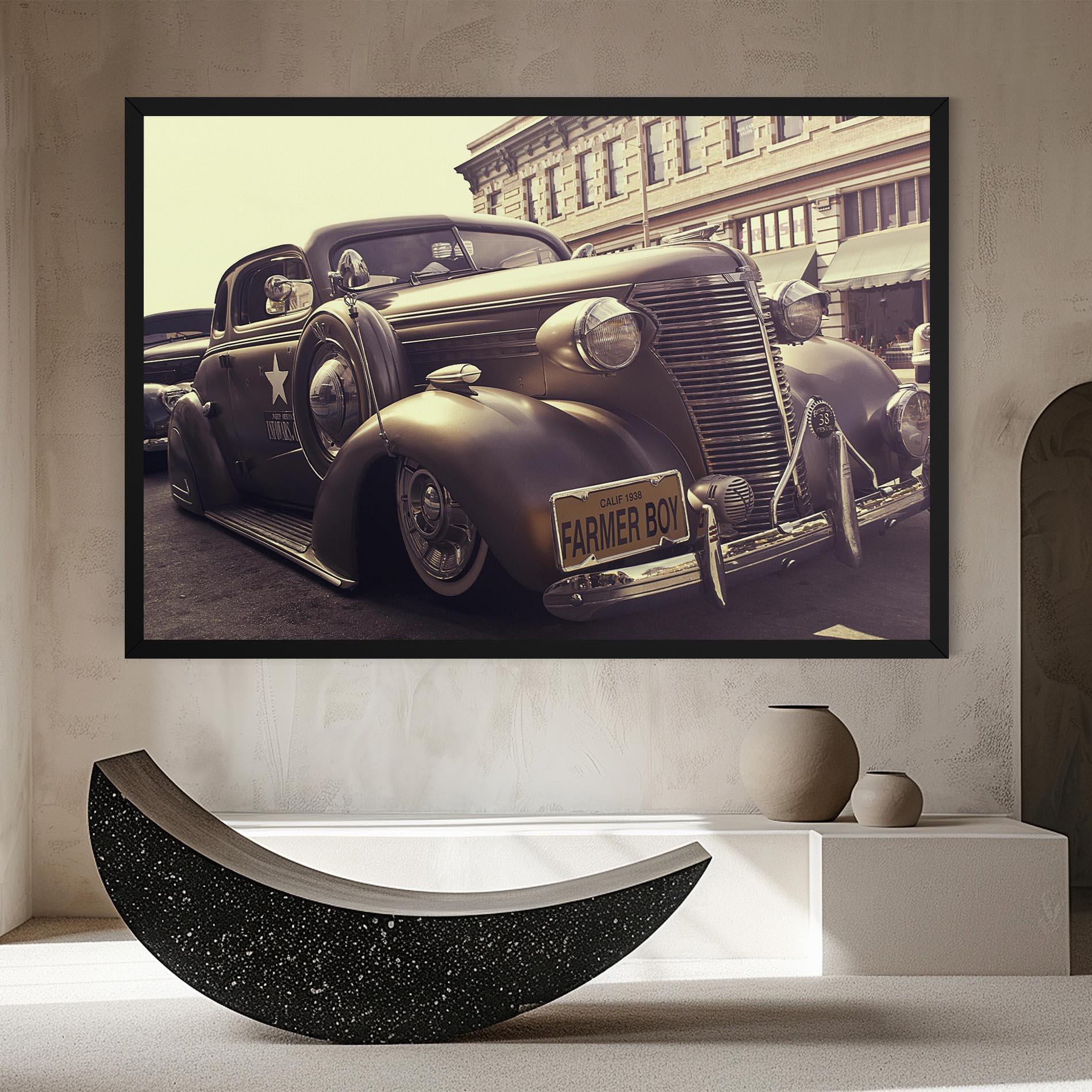 Tablou Canvas Old Classic Car mockup 8