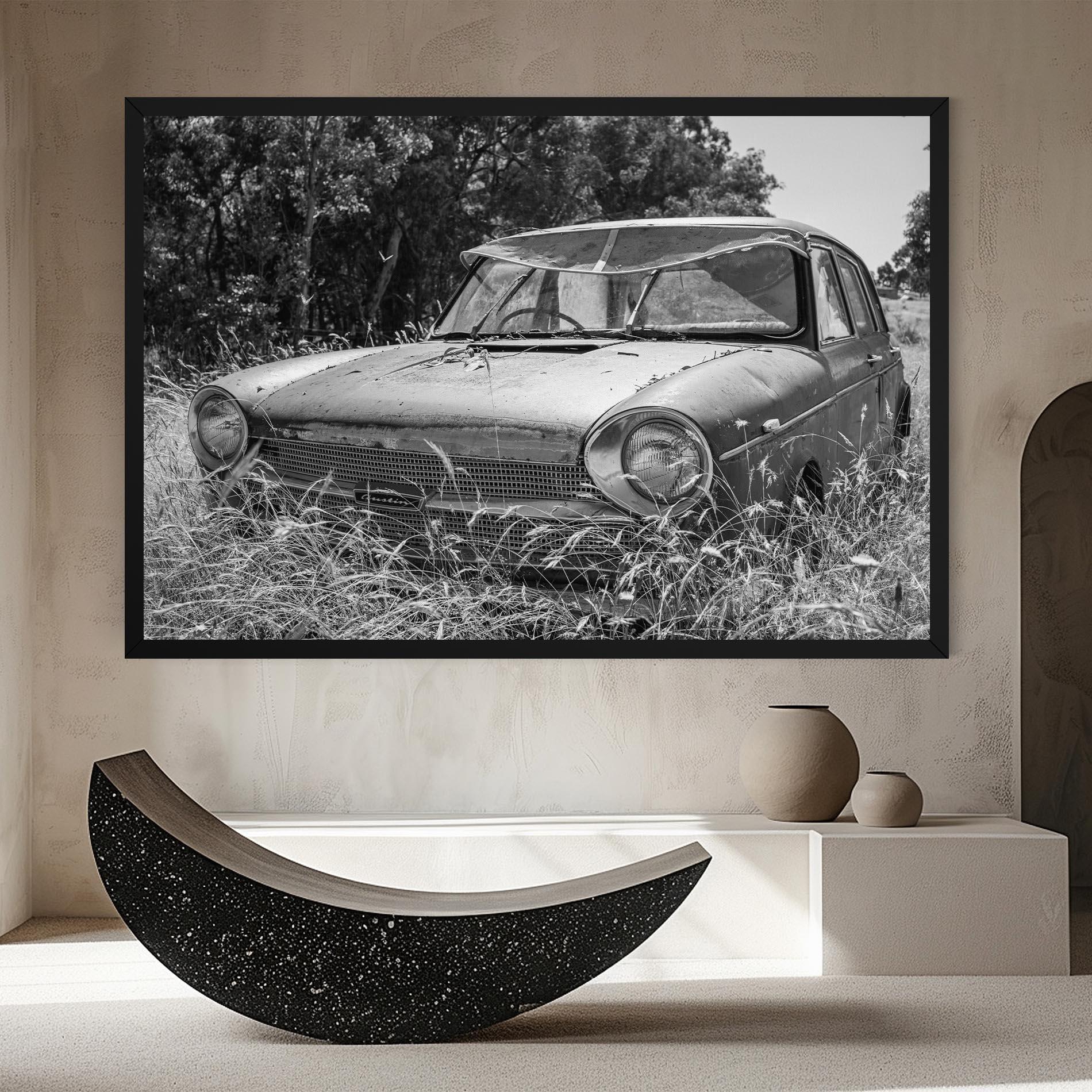 Tablou Canvas Old Field Car mockup 8