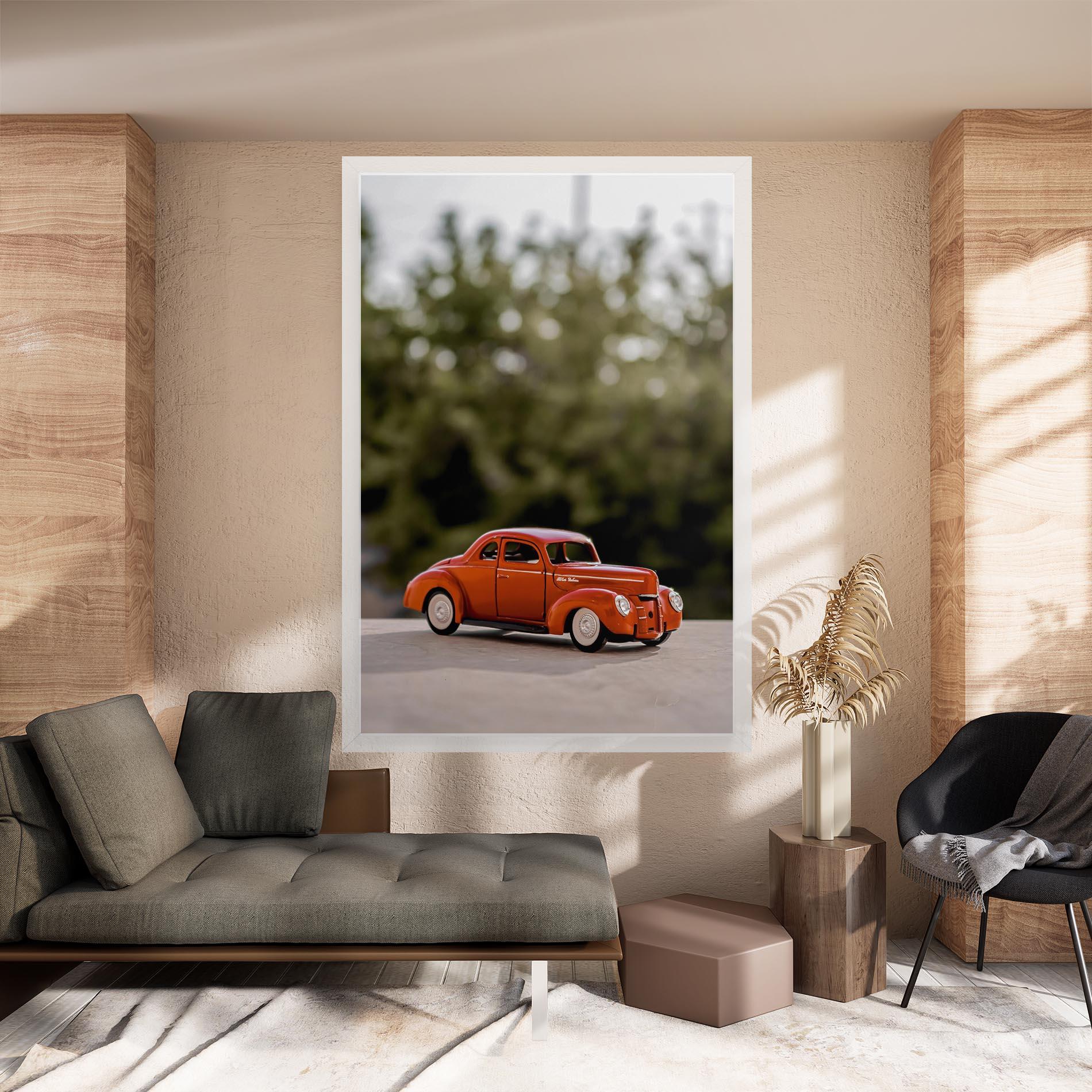 Tablou Canvas Vintage Orange Toy mockup 8