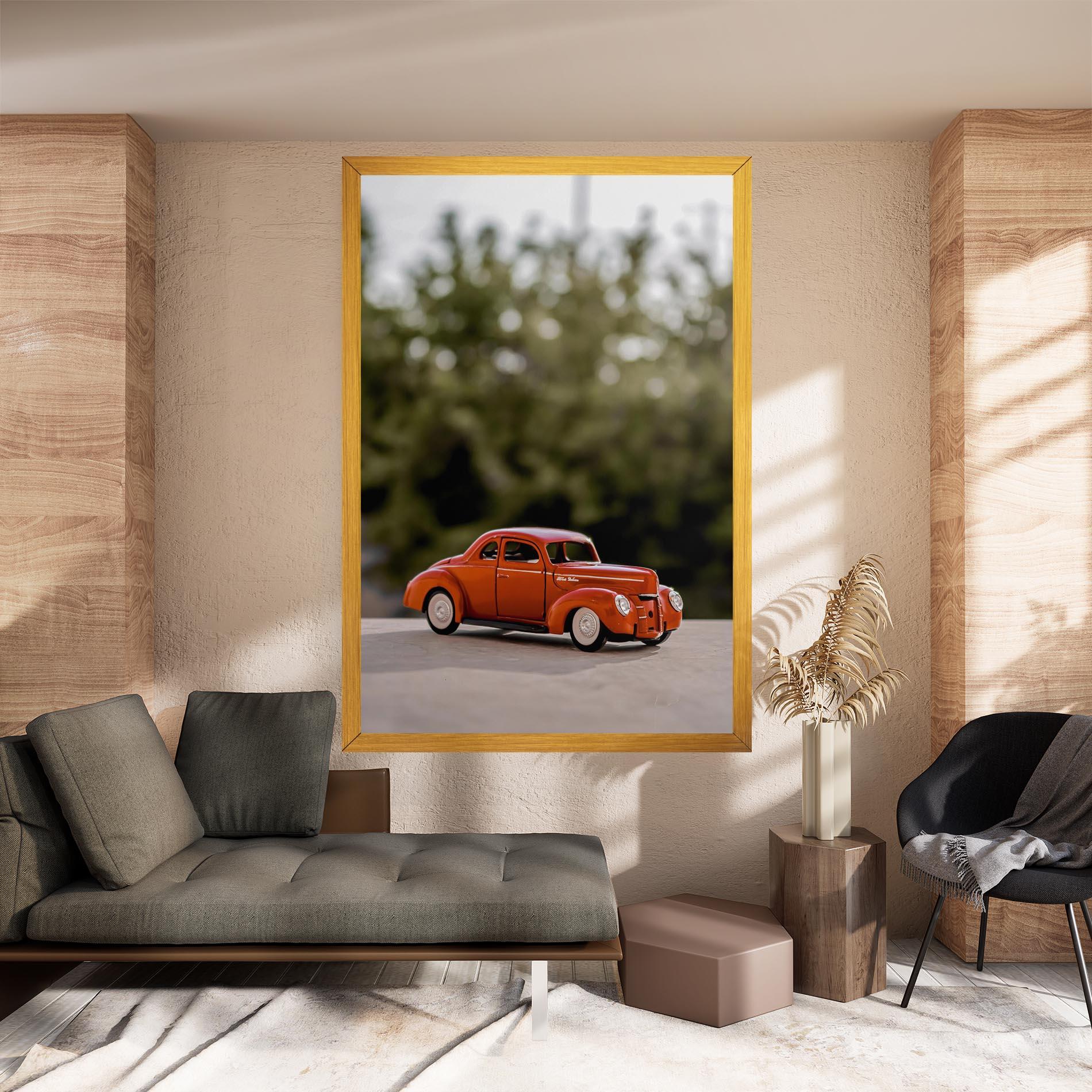 Tablou Canvas Vintage Orange Toy mockup 8