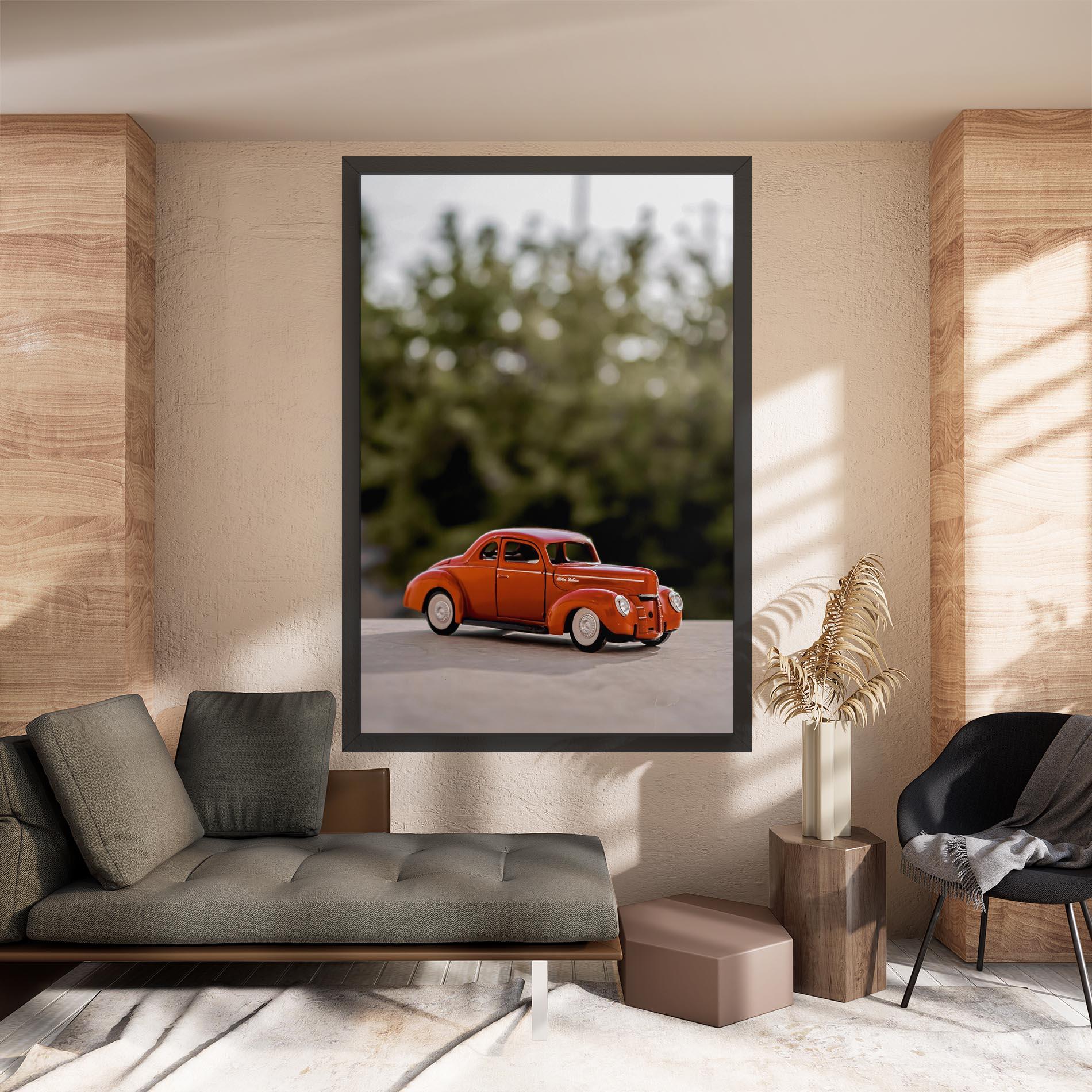 Tablou Canvas Vintage Orange Toy mockup 8