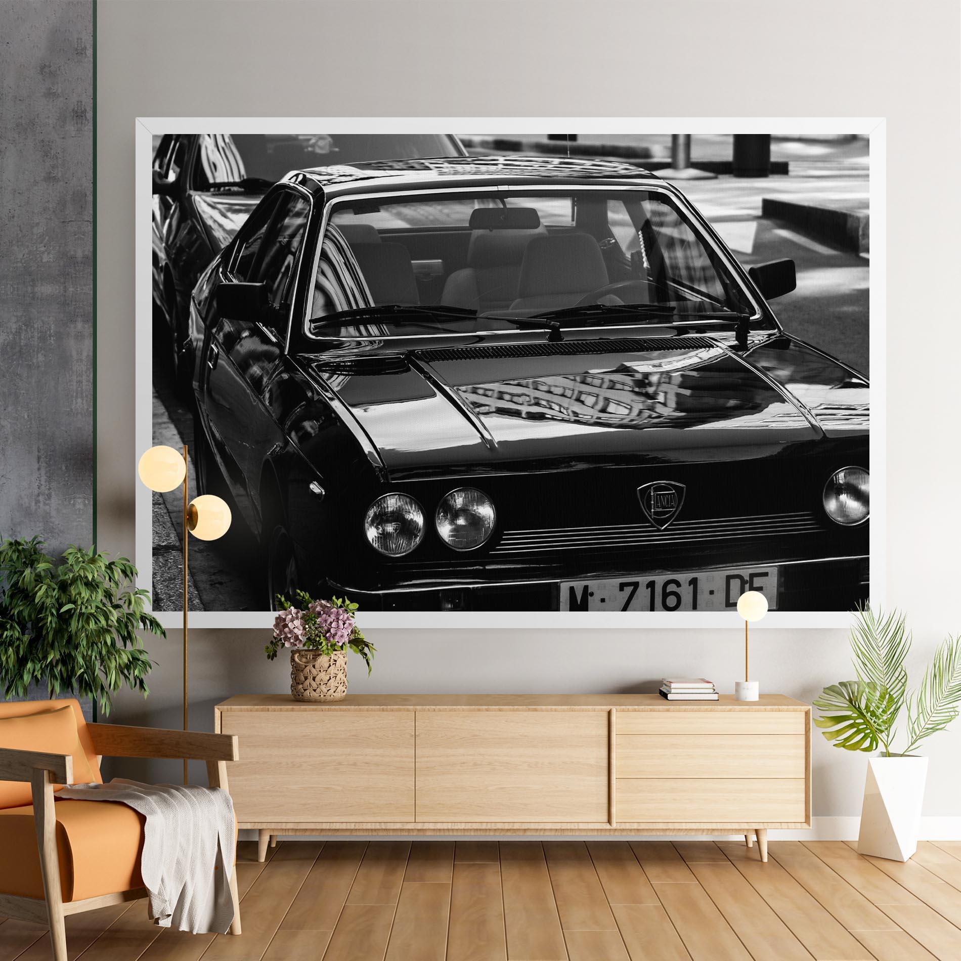Tablou Canvas Black Shiny Car mockup 9
