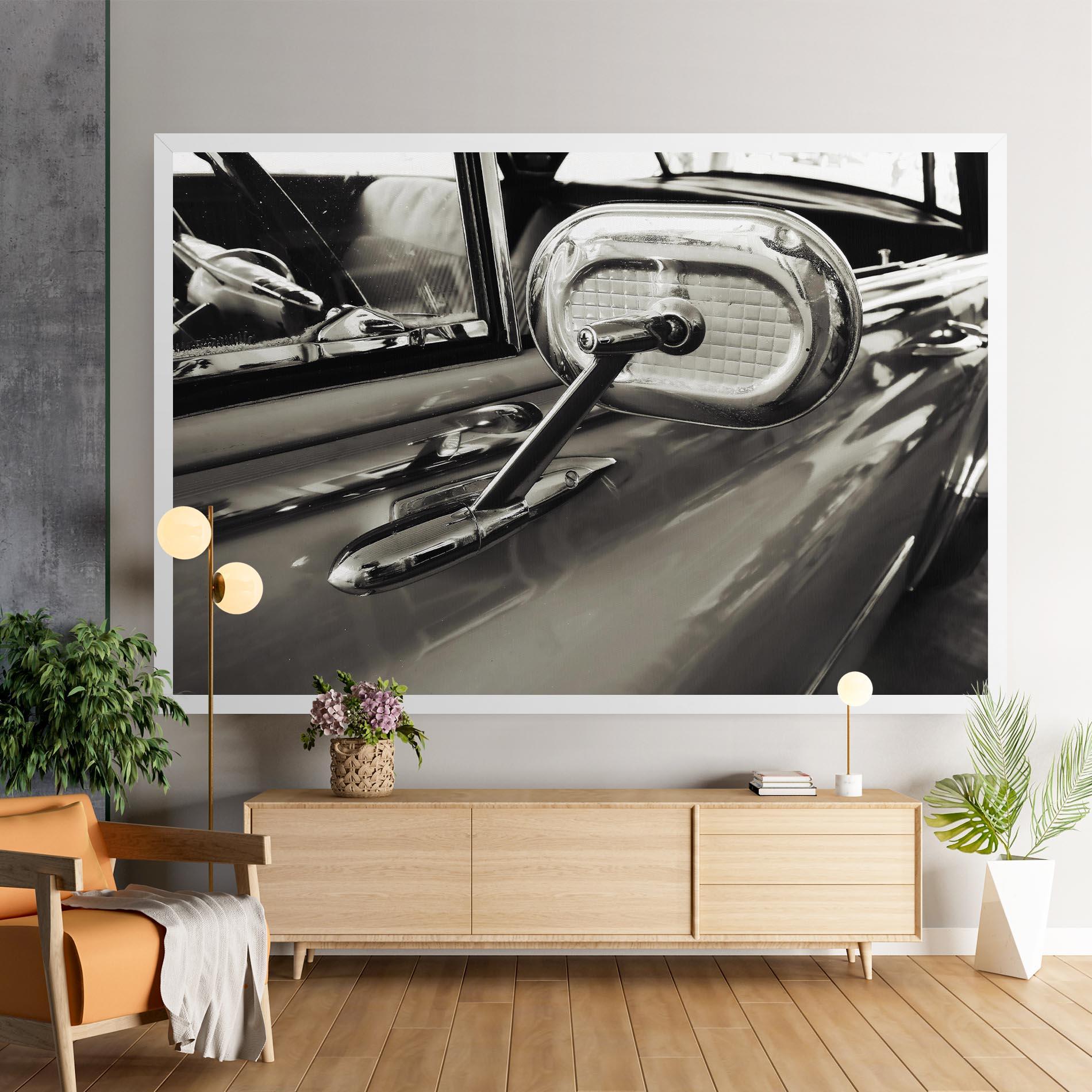 Tablou Canvas Close Up Grey Car mockup 9