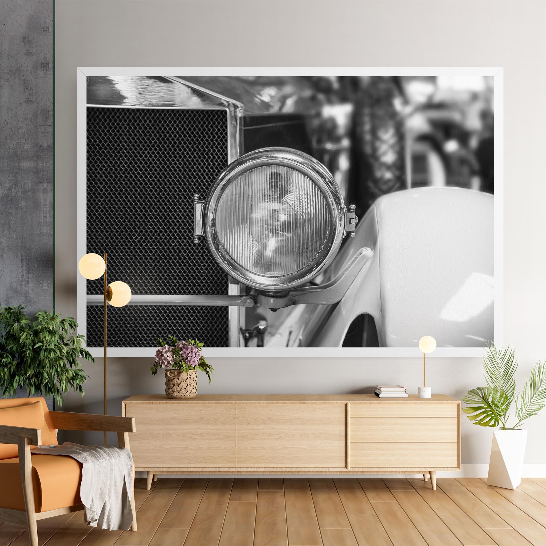 Tablou Canvas Closeup Grey Car mockup 9