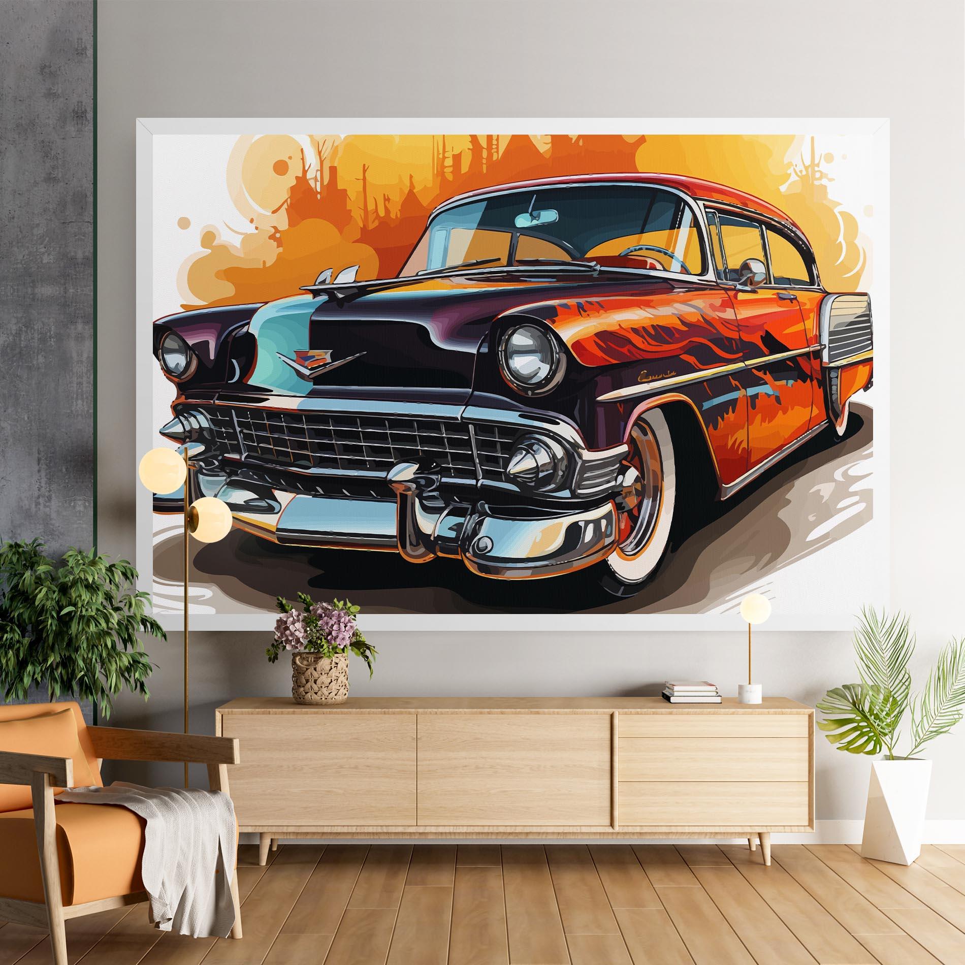 Tablou Canvas Cool Vintage Car mockup 9