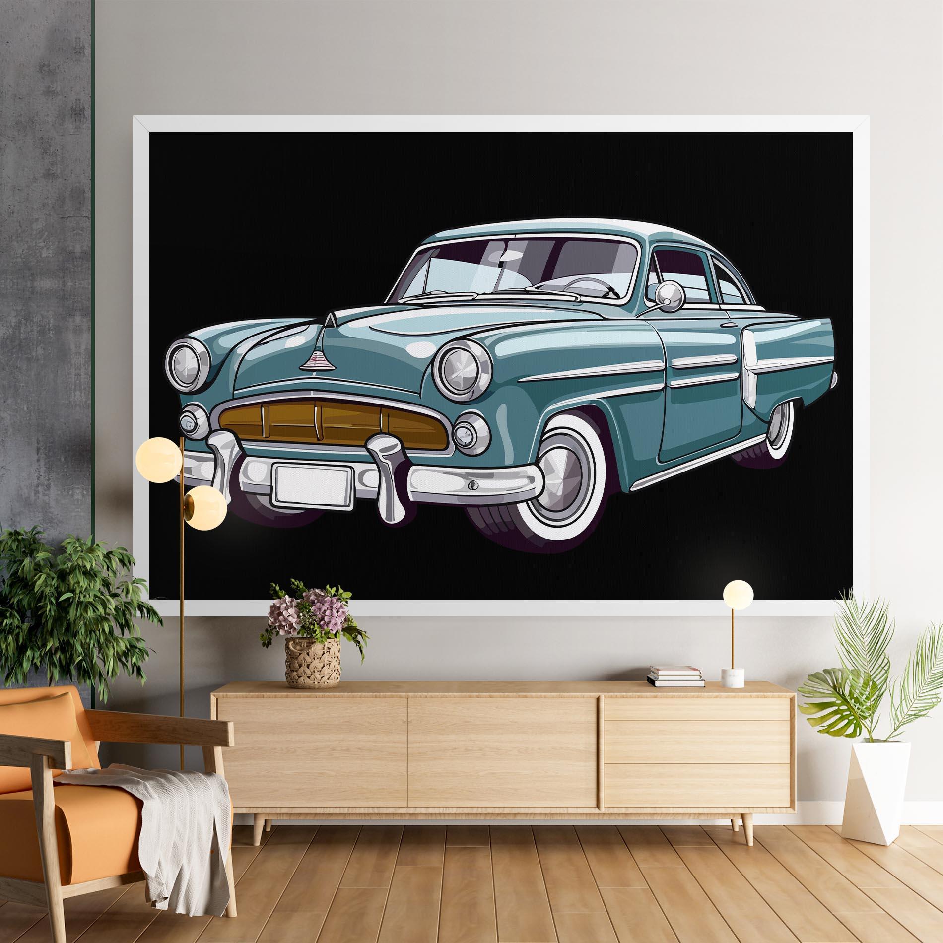 Tablou Canvas Ford Thunderbolt mockup 9