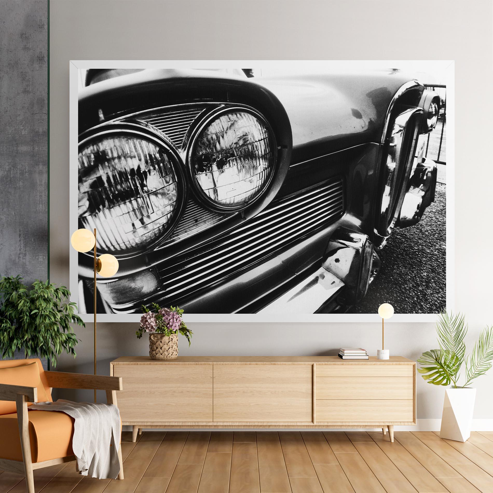 Tablou Canvas Old Closeup Car mockup 9