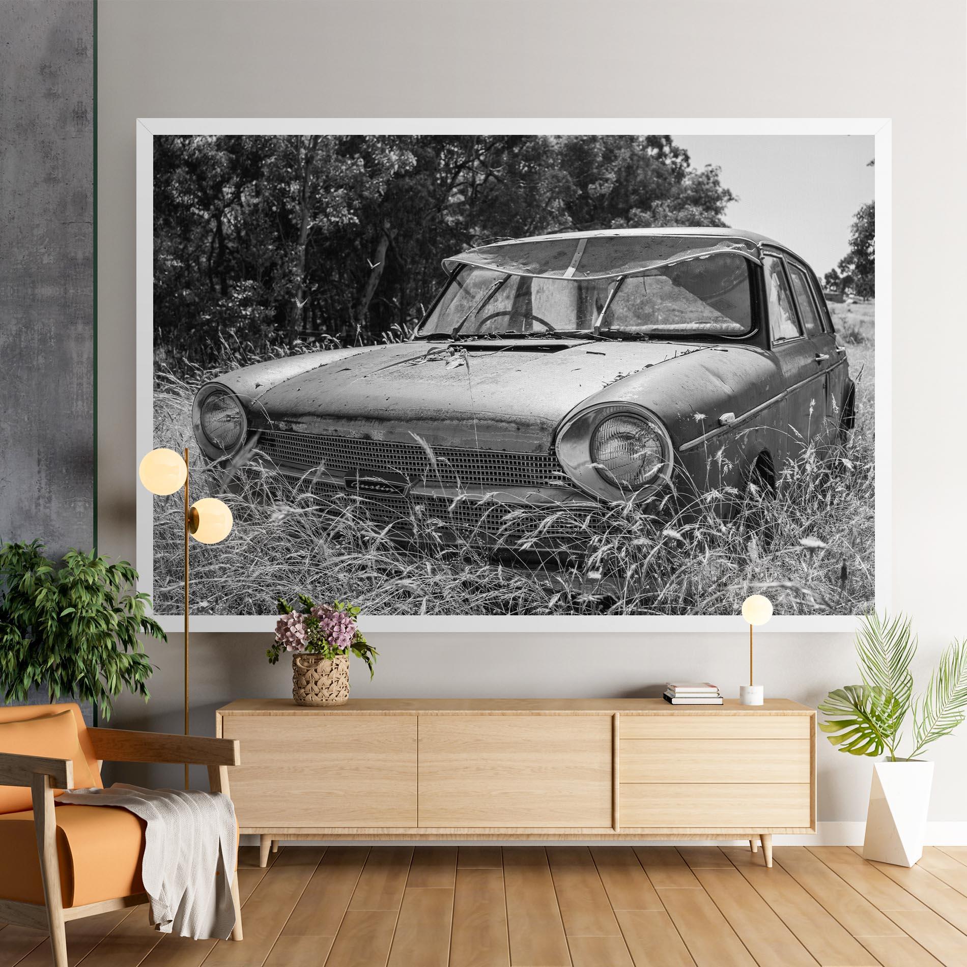 Tablou Canvas Old Field Car mockup 9