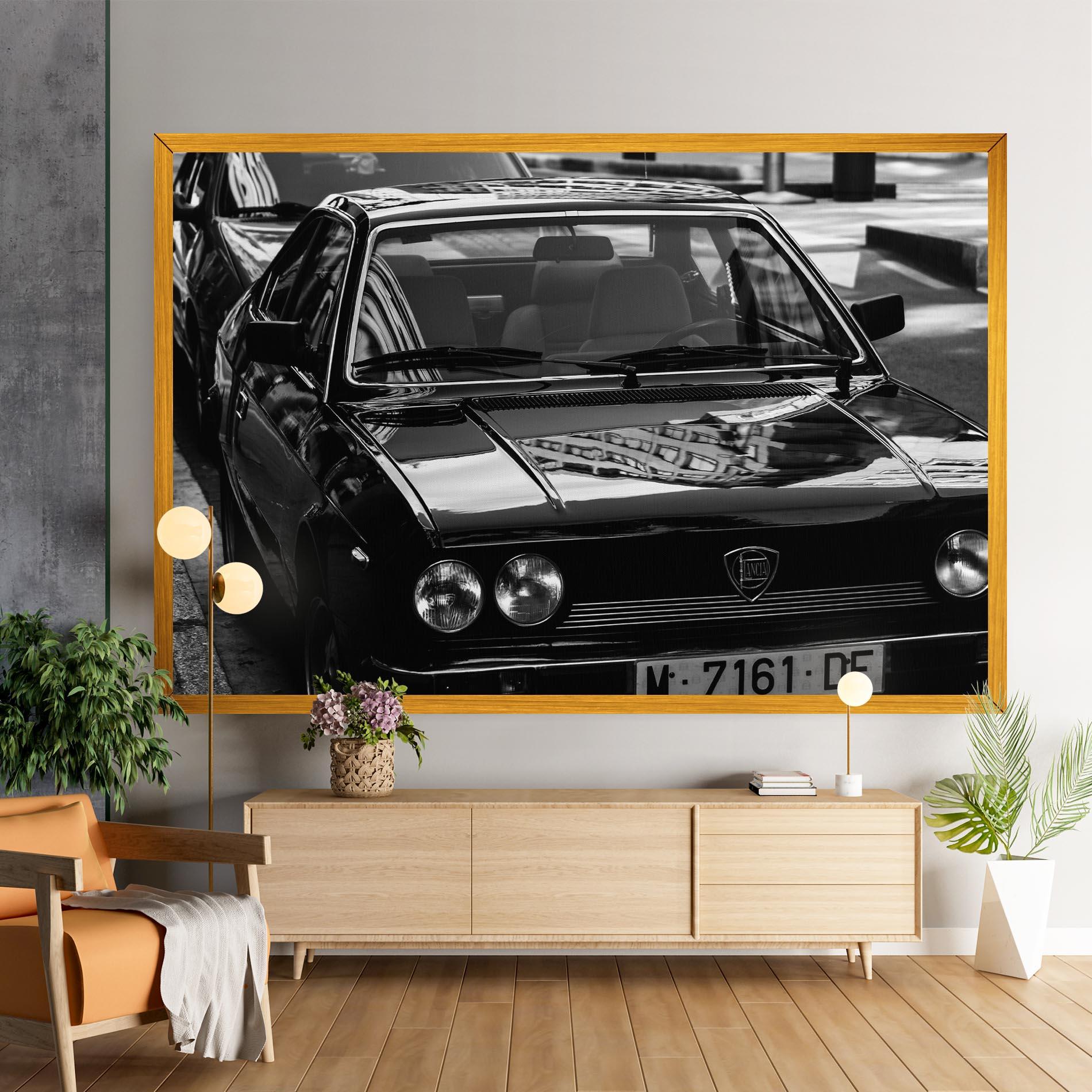 Tablou Canvas Black Shiny Car mockup 9