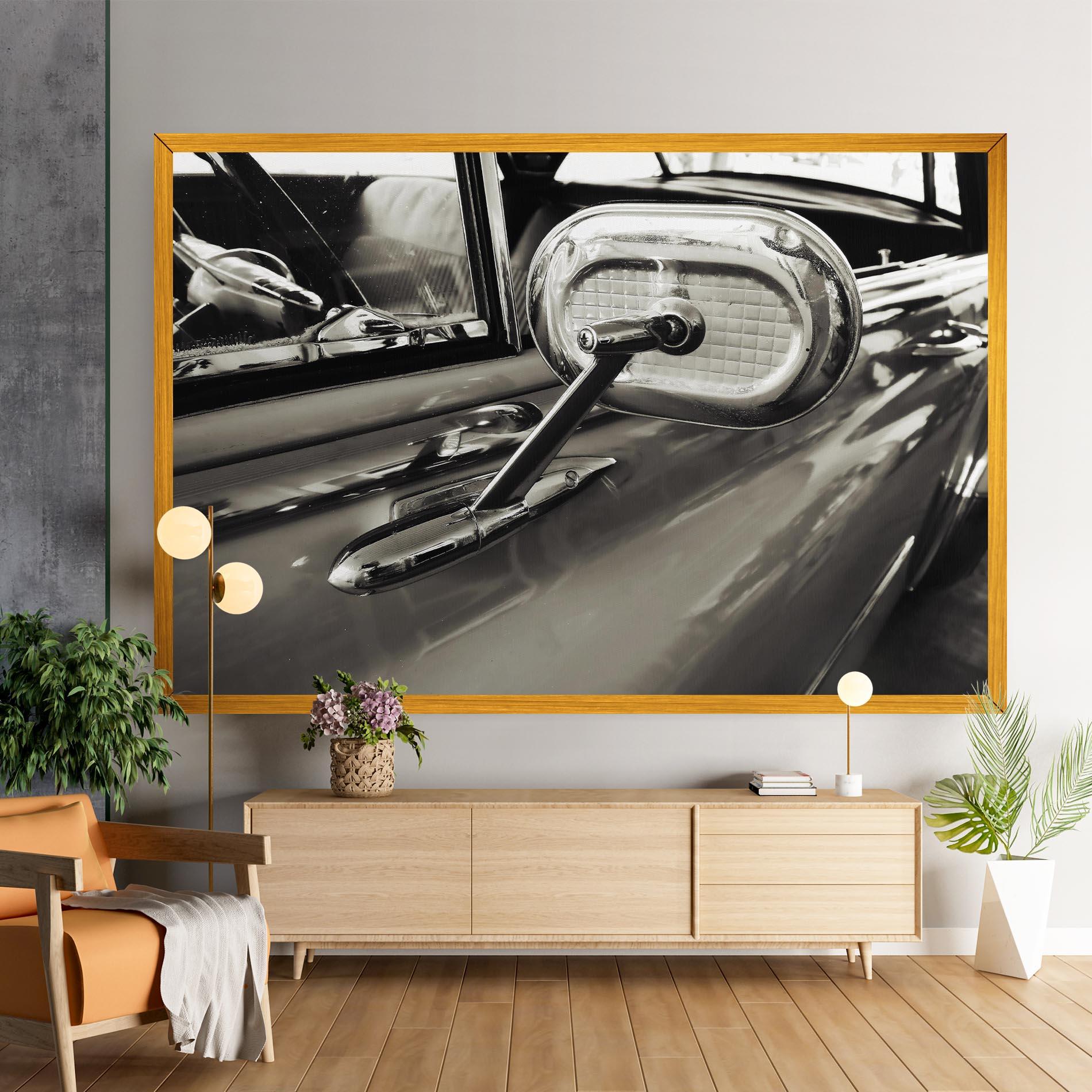 Tablou Canvas Close Up Grey Car mockup 9