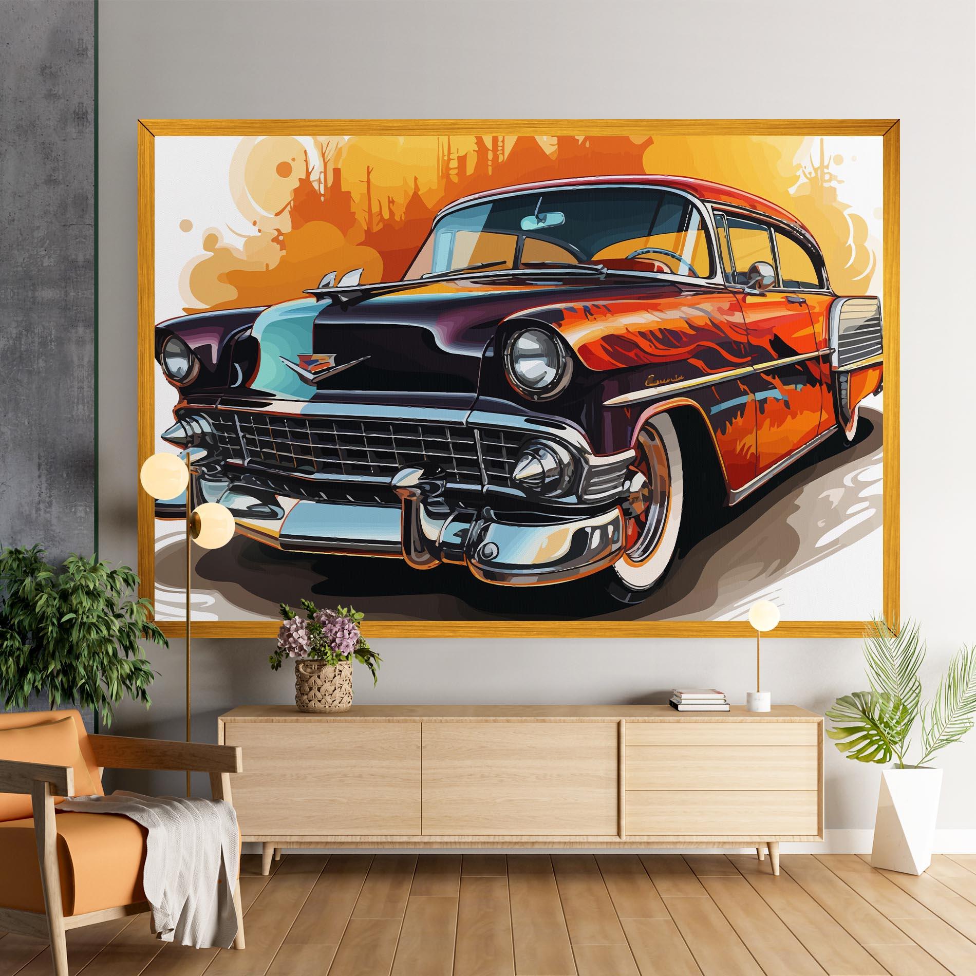 Tablou Canvas Cool Vintage Car mockup 9