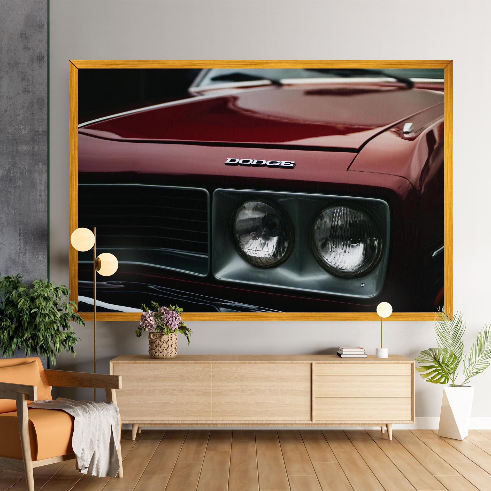 Tablou Canvas Dark Red Car mockup 9