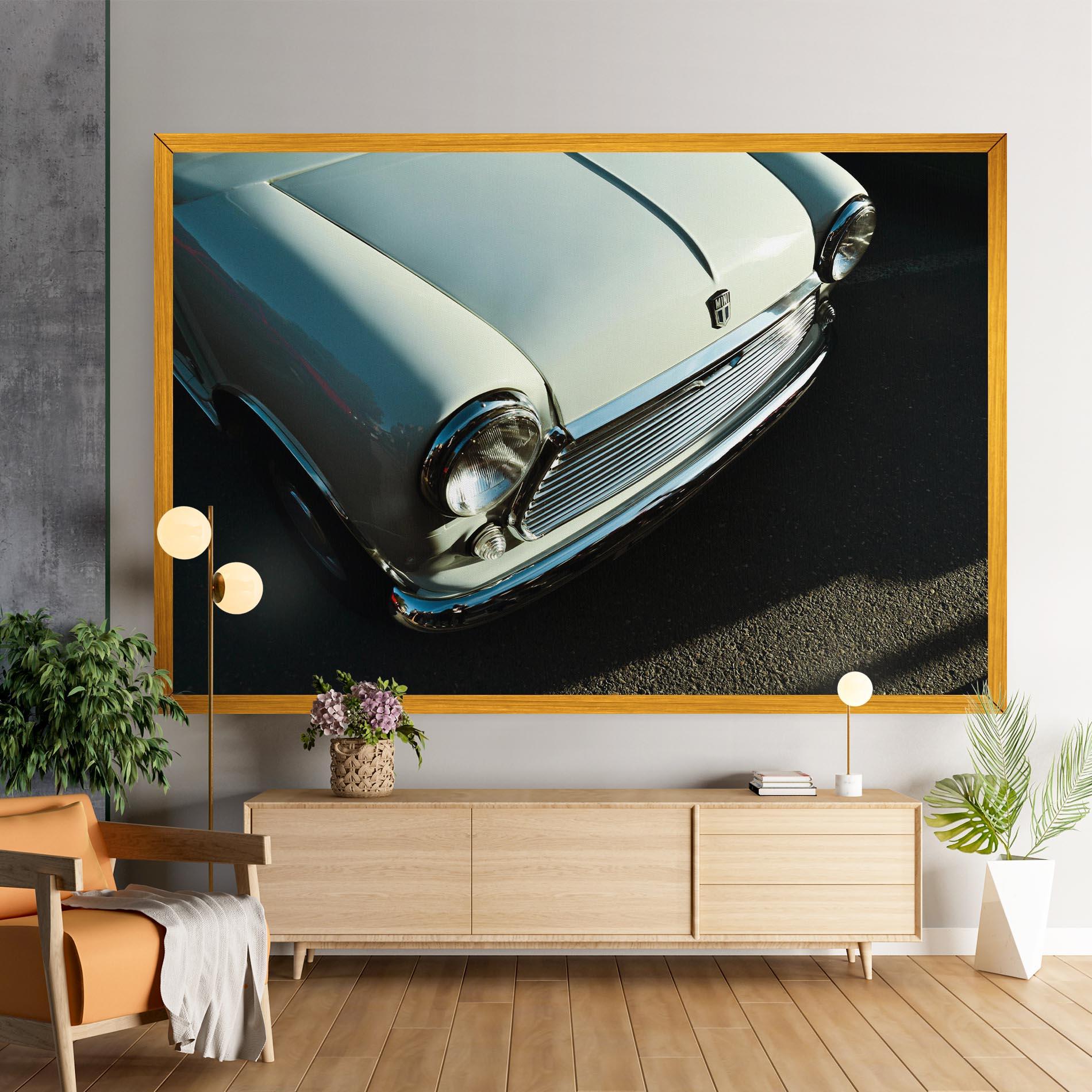 Tablou Canvas Light Blue Car mockup 9