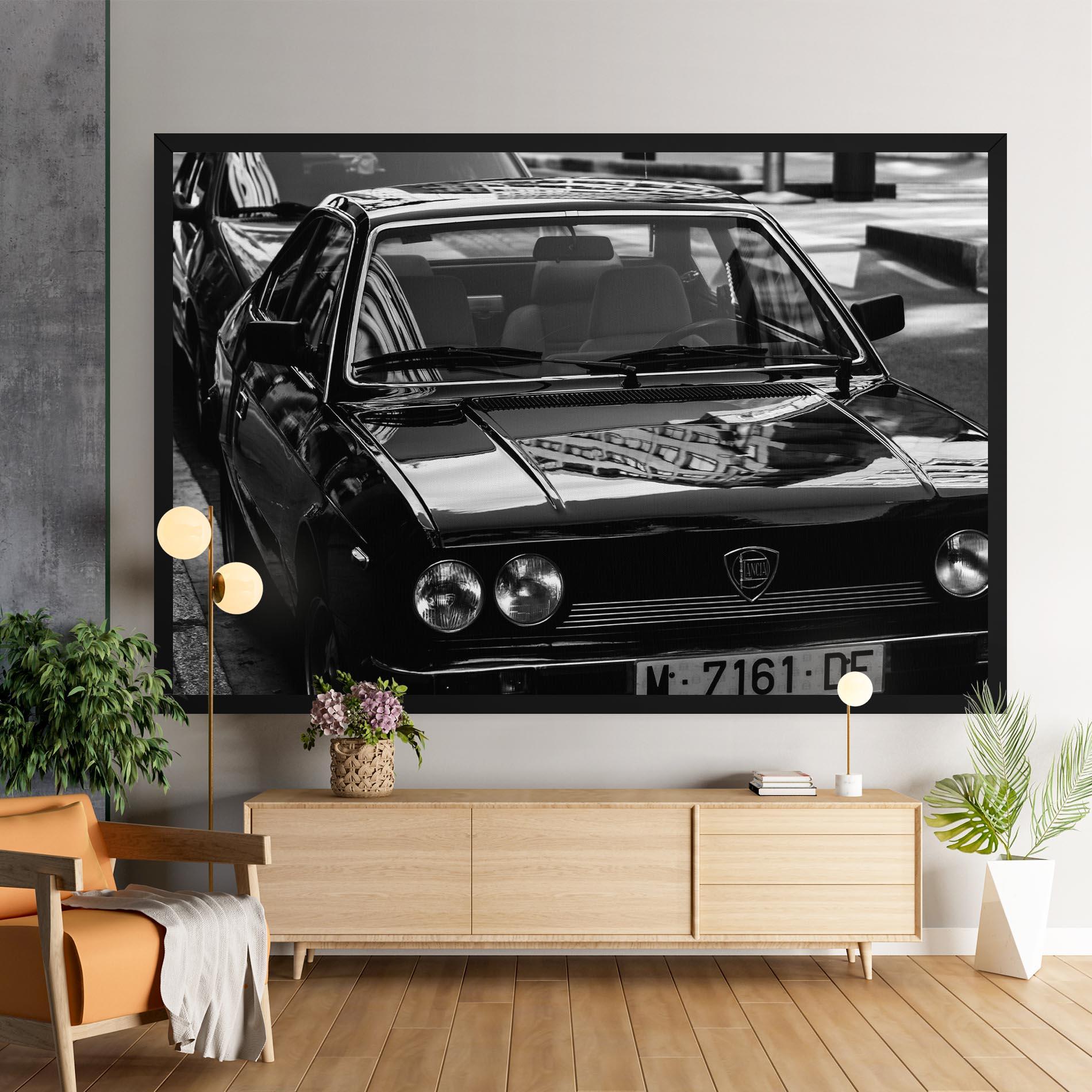 Tablou Canvas Black Shiny Car mockup 9