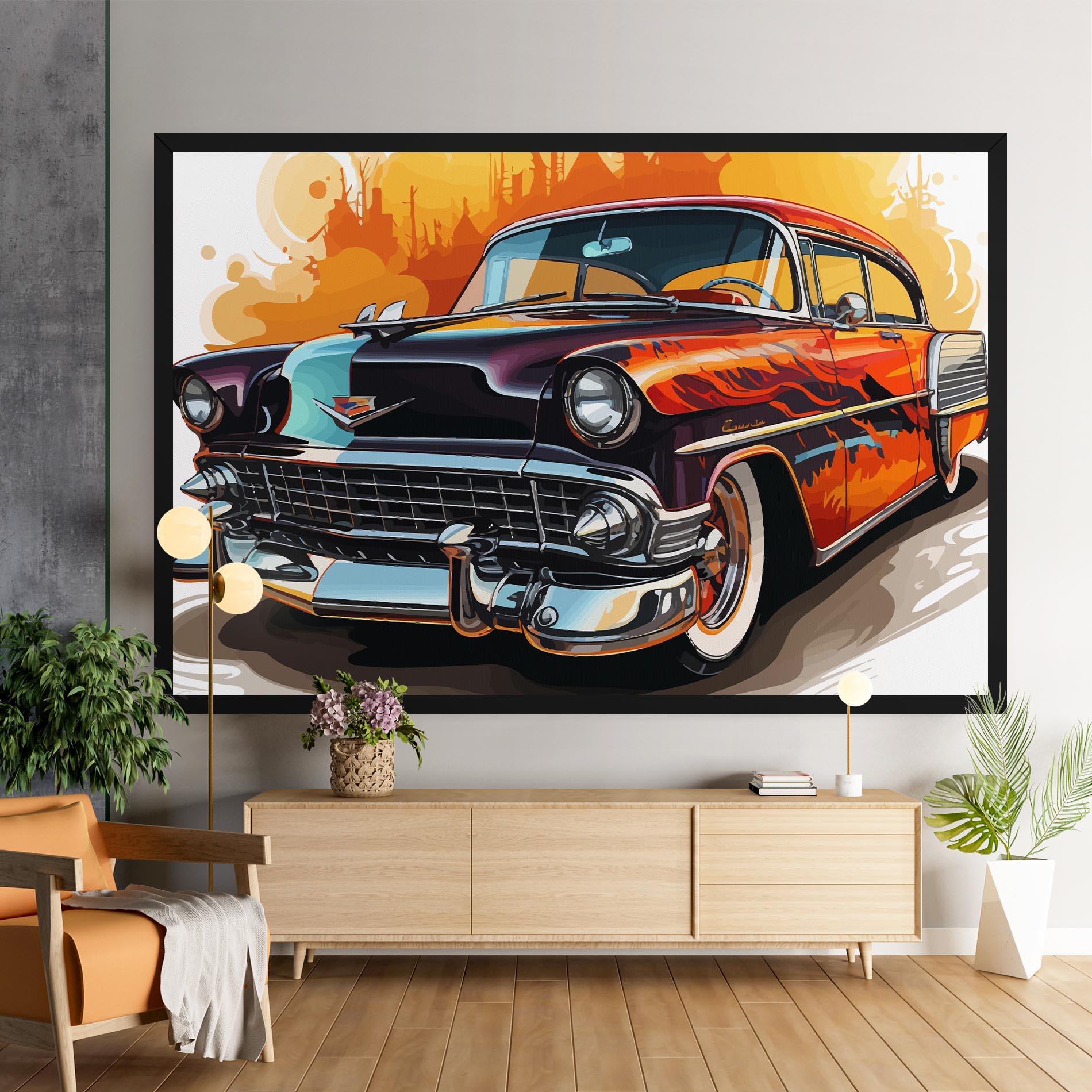 Tablou Canvas Cool Vintage Car mockup 9