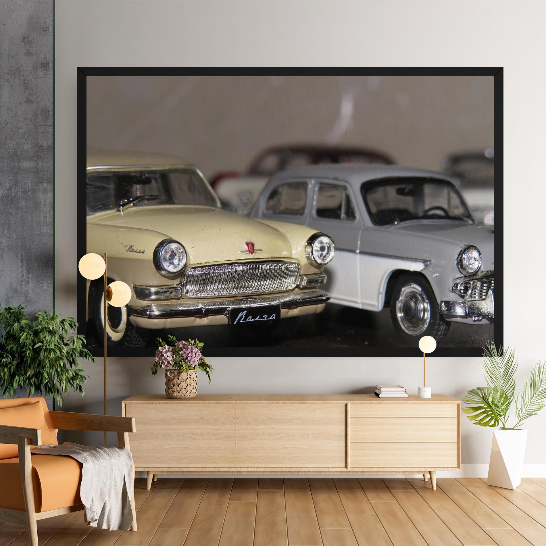 Tablou Canvas Cream Grey Car mockup 9