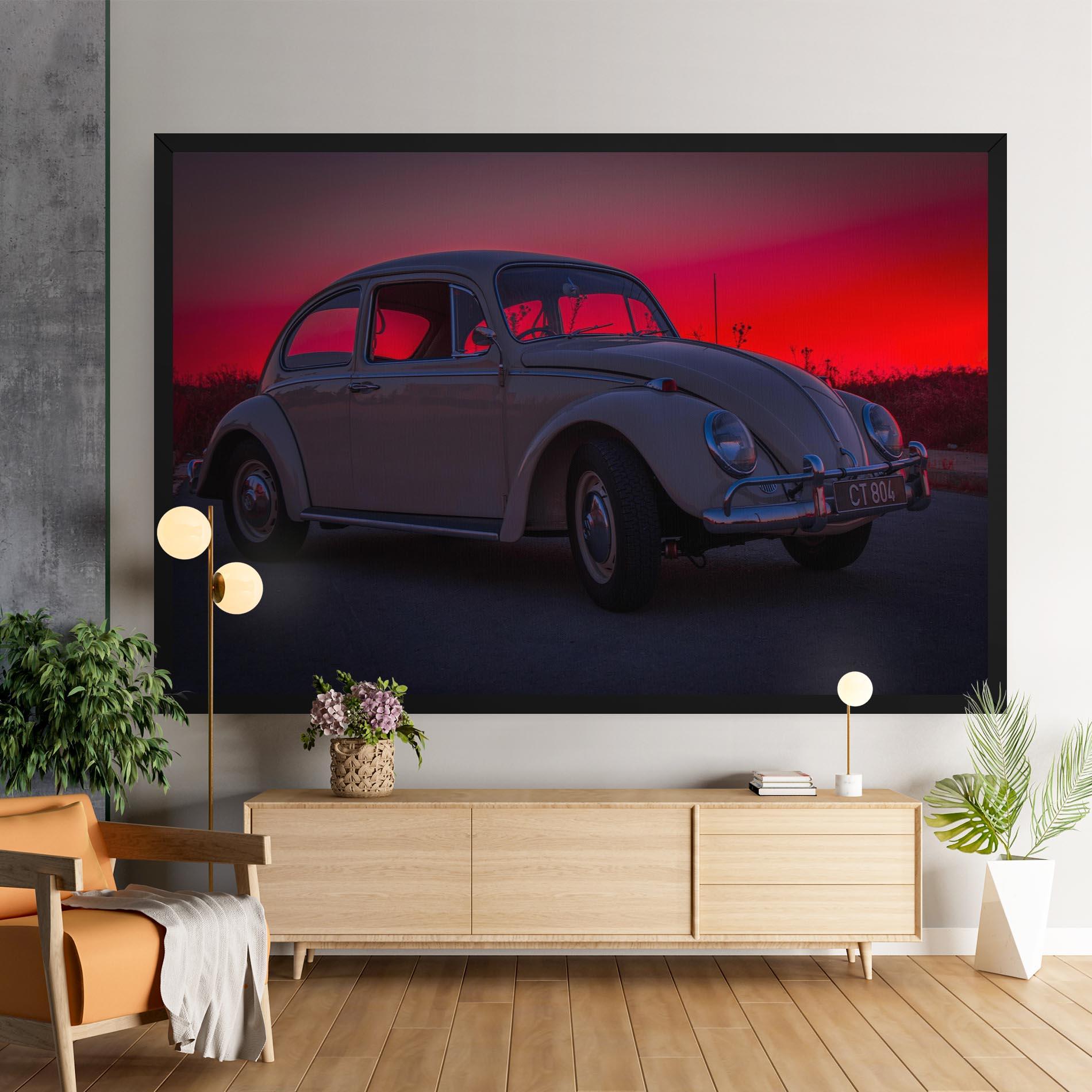 Tablou Canvas Old Car Sunset mockup 9
