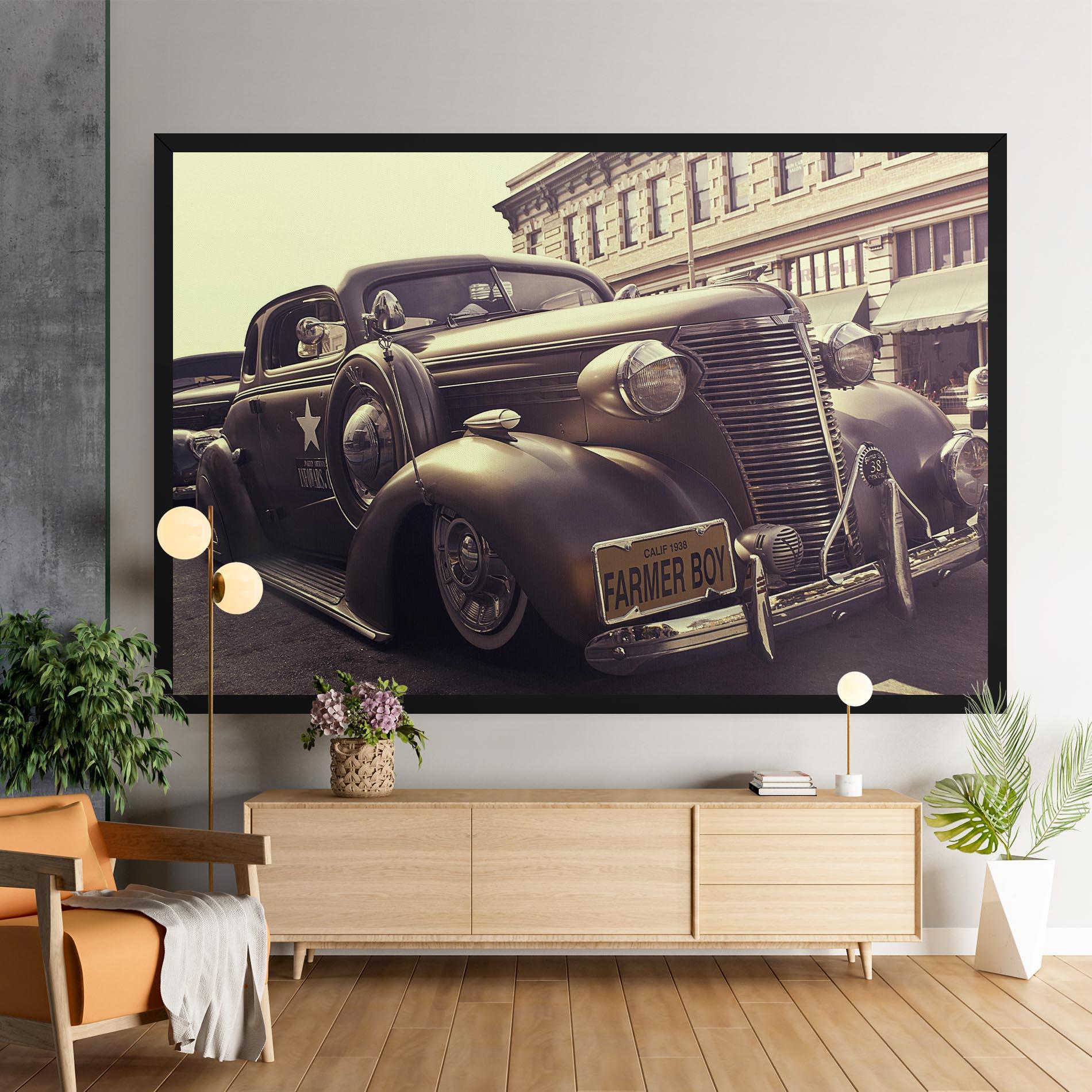 Tablou Canvas Old Classic Car mockup 9