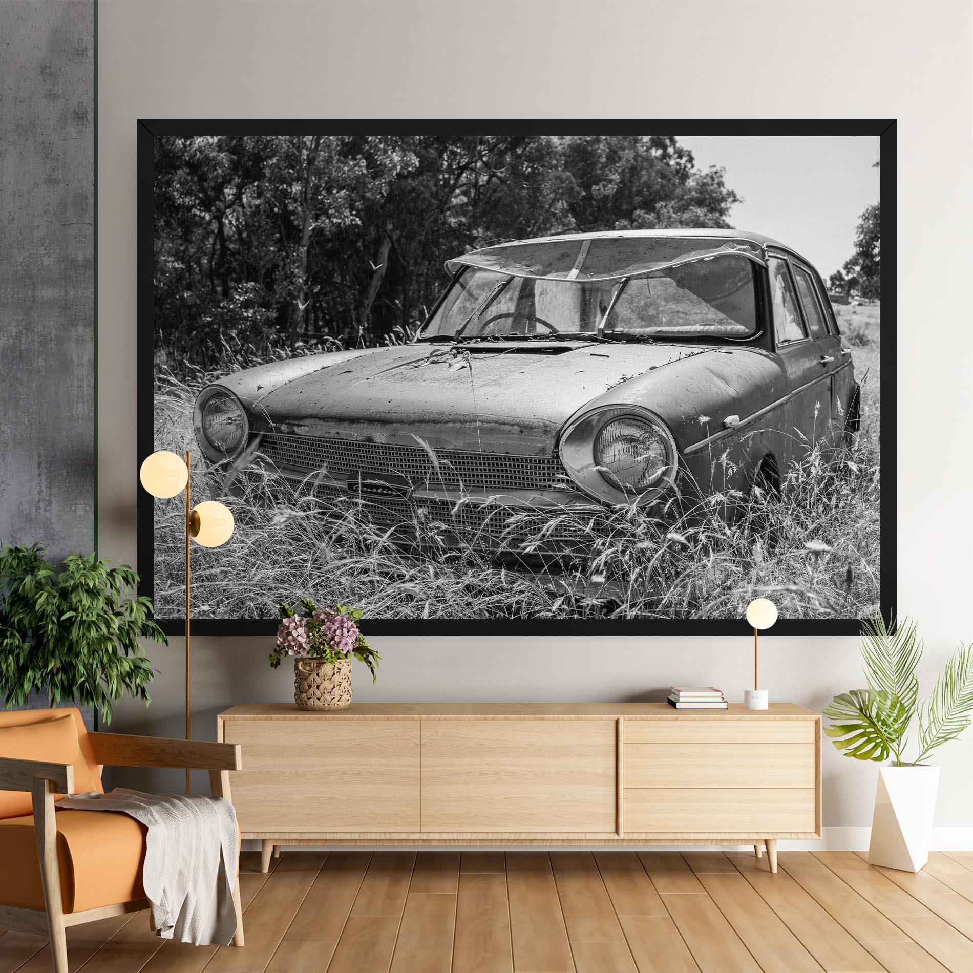 Tablou Canvas Old Field Car mockup 9