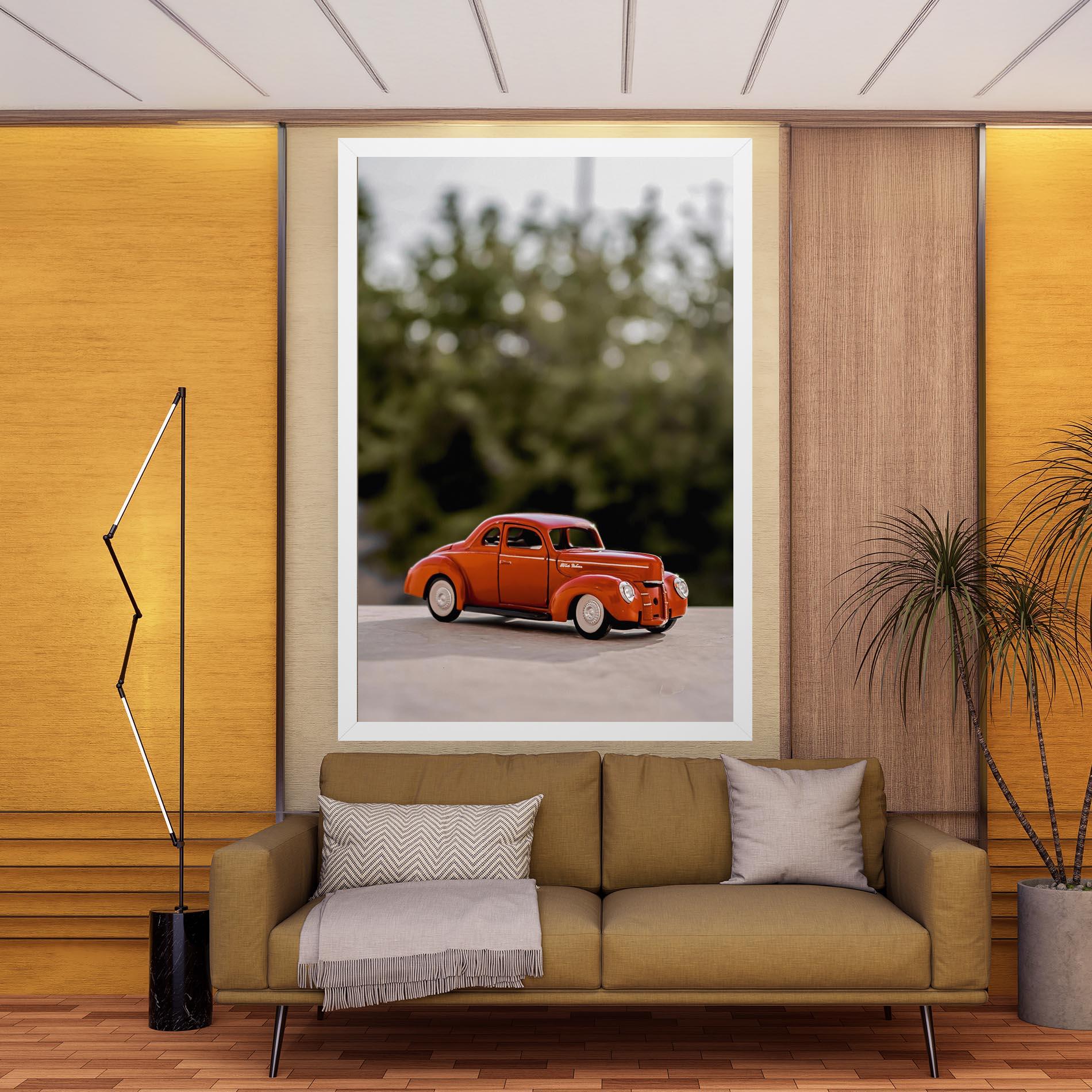 Tablou Canvas Vintage Orange Toy mockup 9