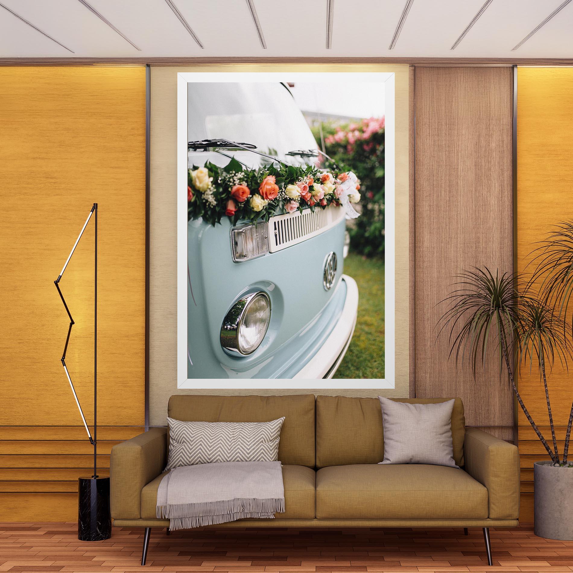 Tablou Canvas Vintage Rose Van mockup 9