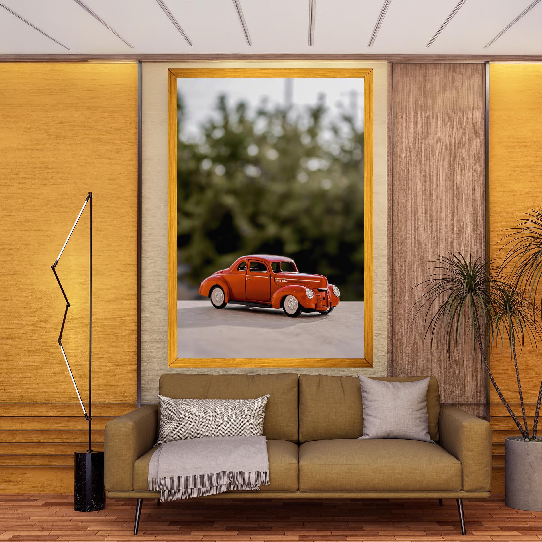 Tablou Canvas Vintage Orange Toy mockup 9