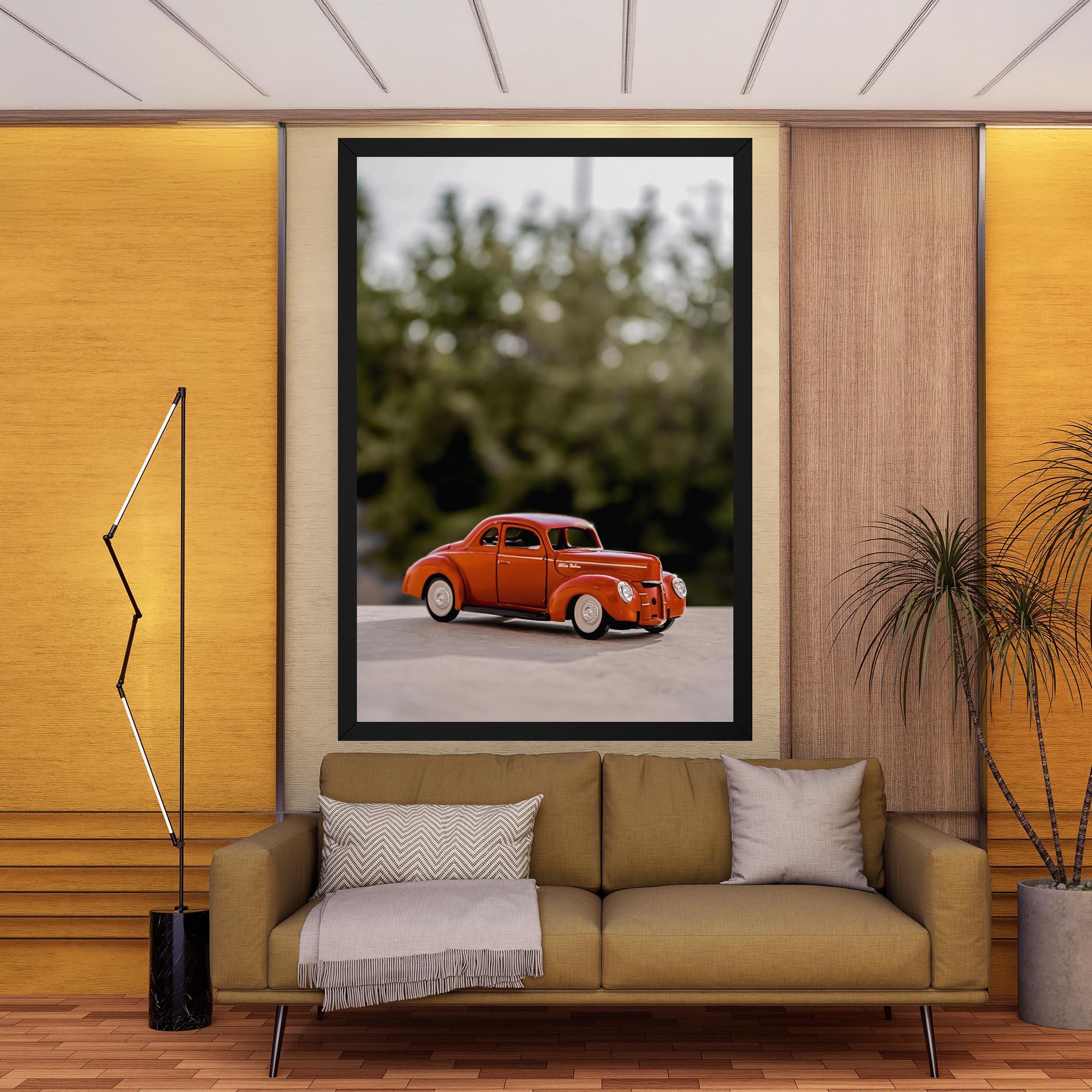 Tablou Canvas Vintage Orange Toy mockup 9