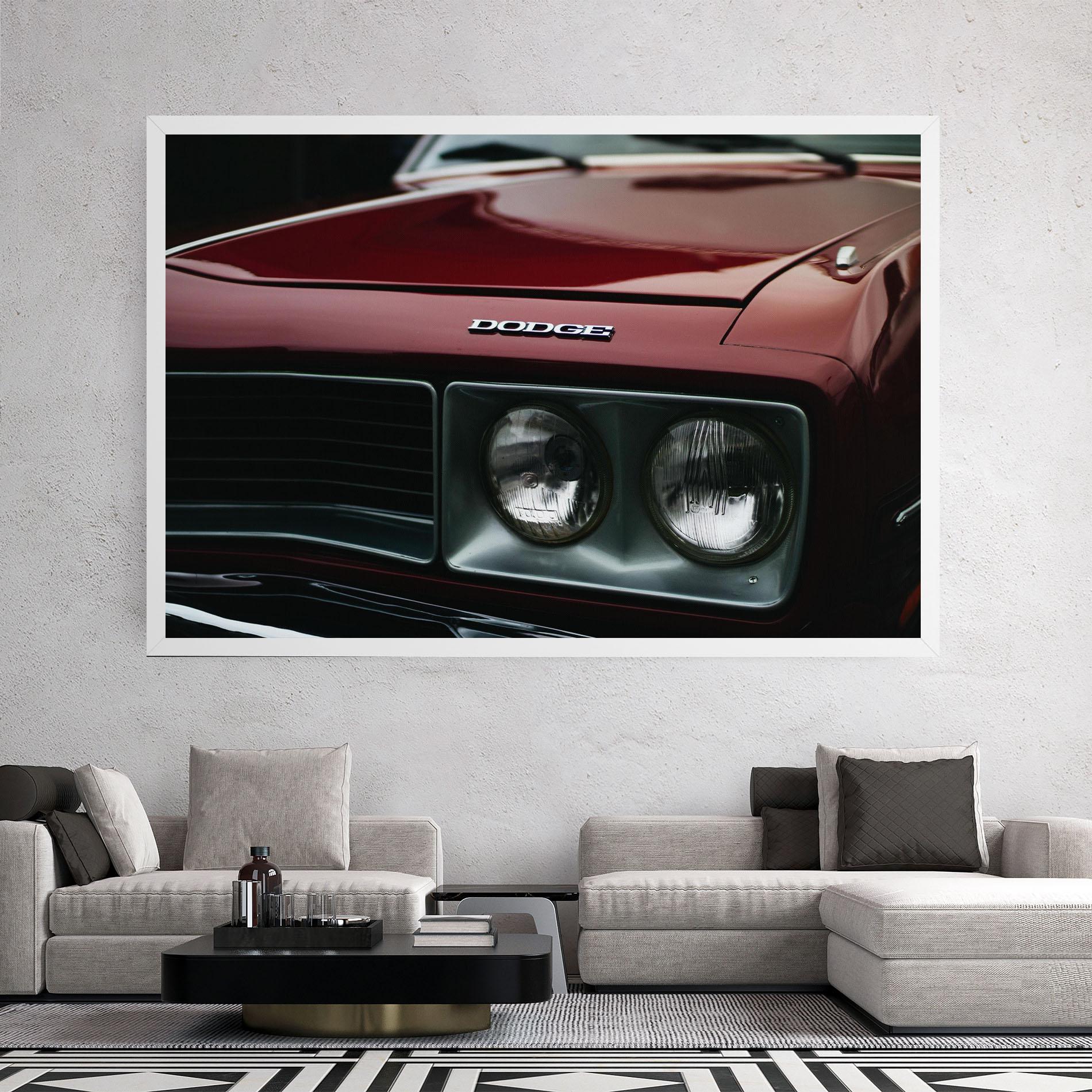 Tablou Canvas Dark Red Car mockup 2