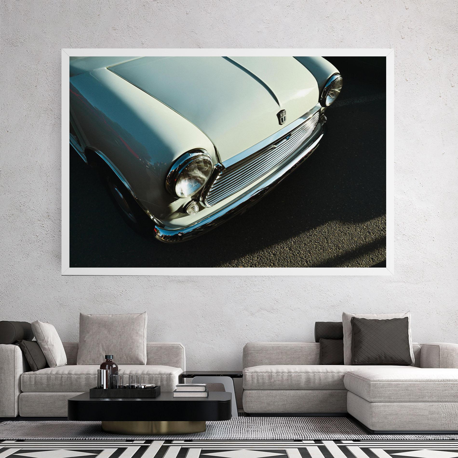 Tablou Canvas Light Blue Car mockup 2