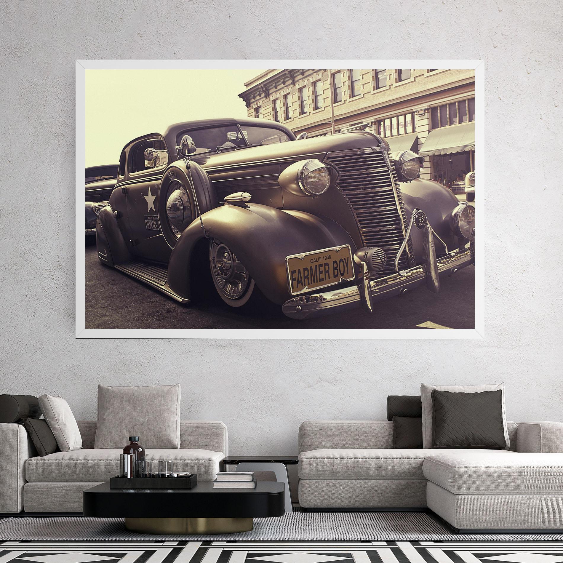 Tablou Canvas Old Classic Car mockup 2