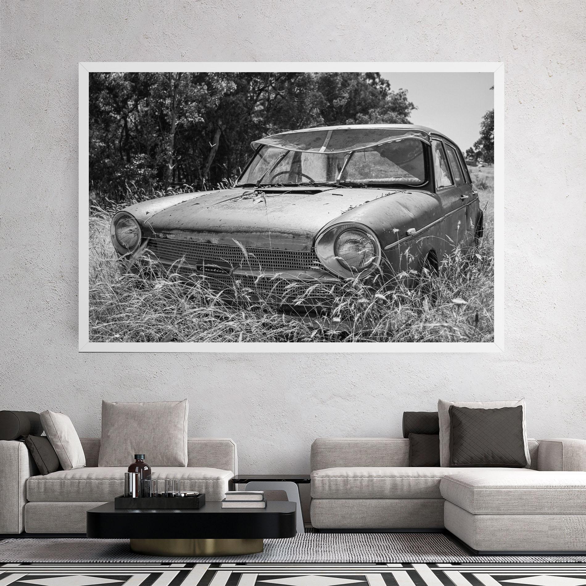 Tablou Canvas Old Field Car mockup 2