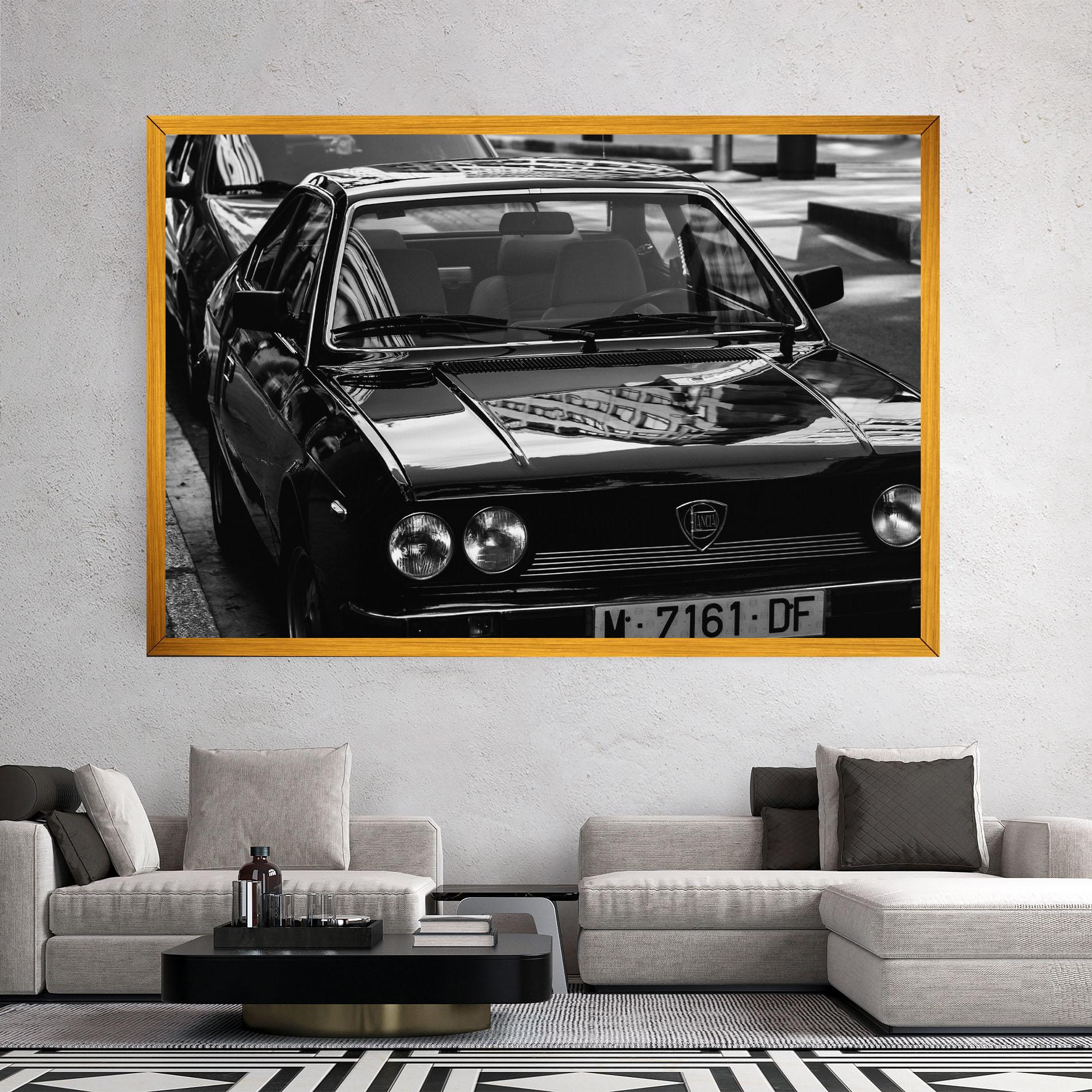 Tablou Canvas Black Shiny Car mockup 2