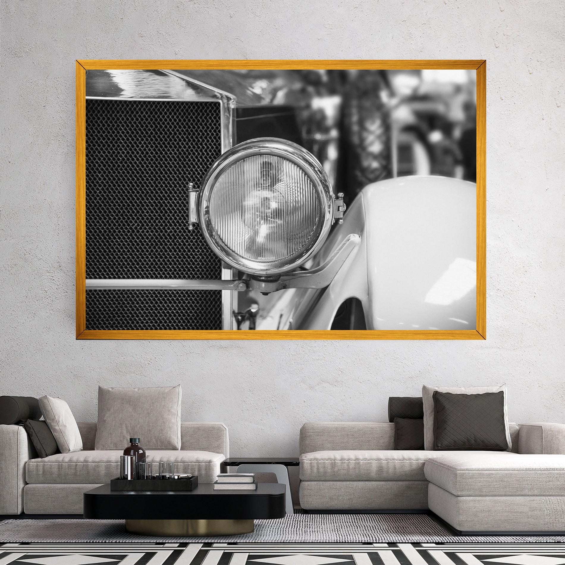 Tablou Canvas Closeup Grey Car mockup 2