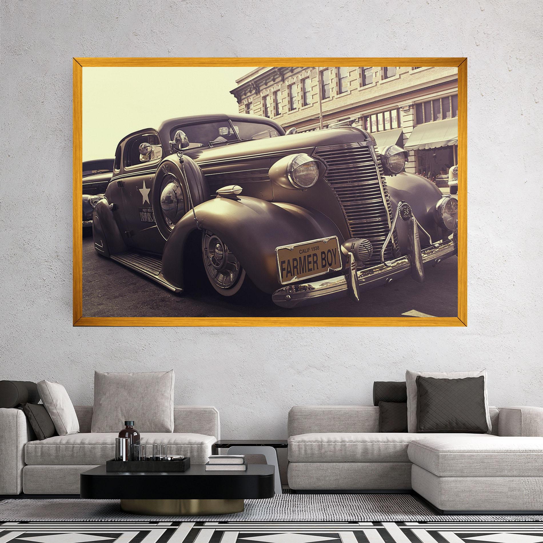 Tablou Canvas Old Classic Car mockup 2